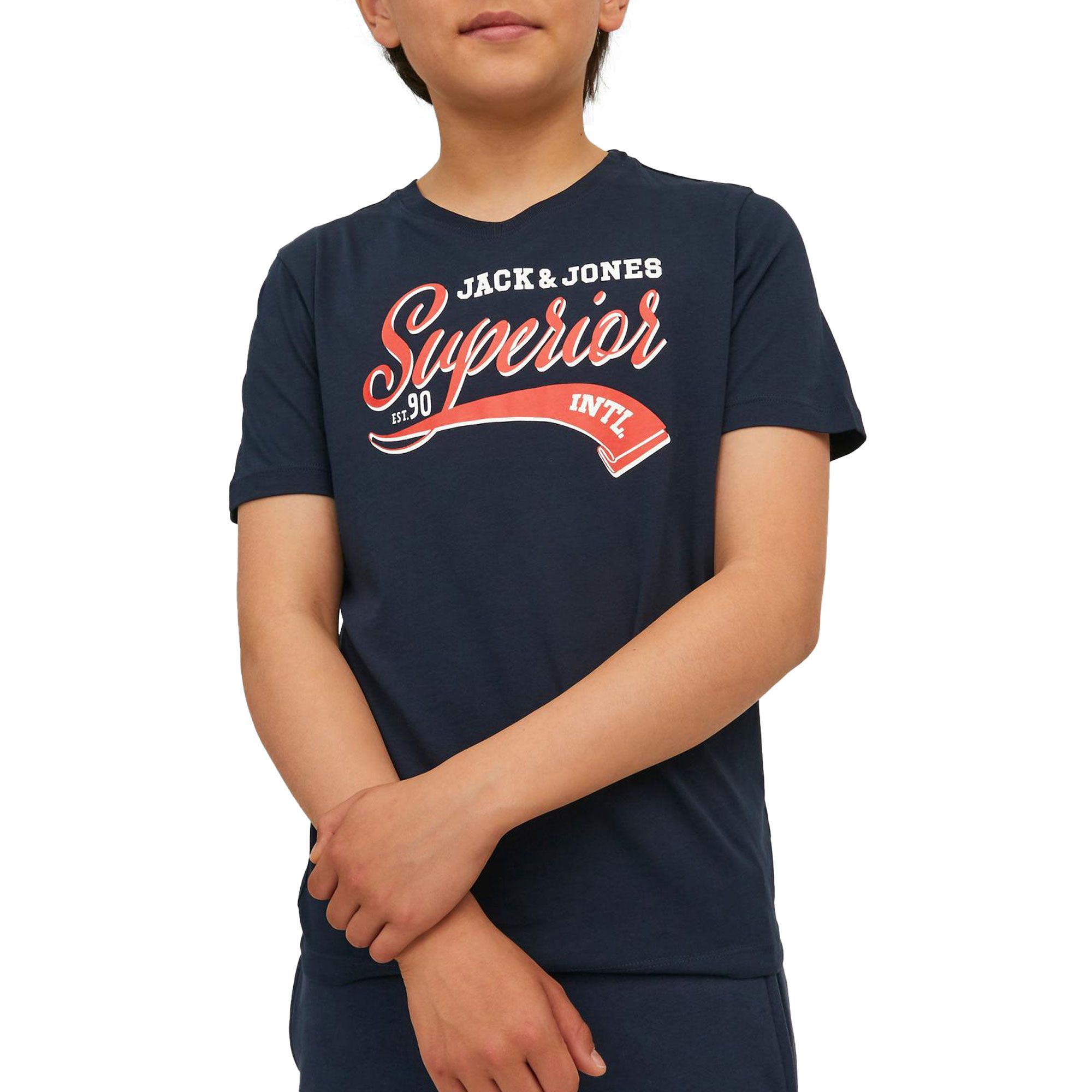 Jack & Jones Essentials Logo SS Crew Shirt Junior