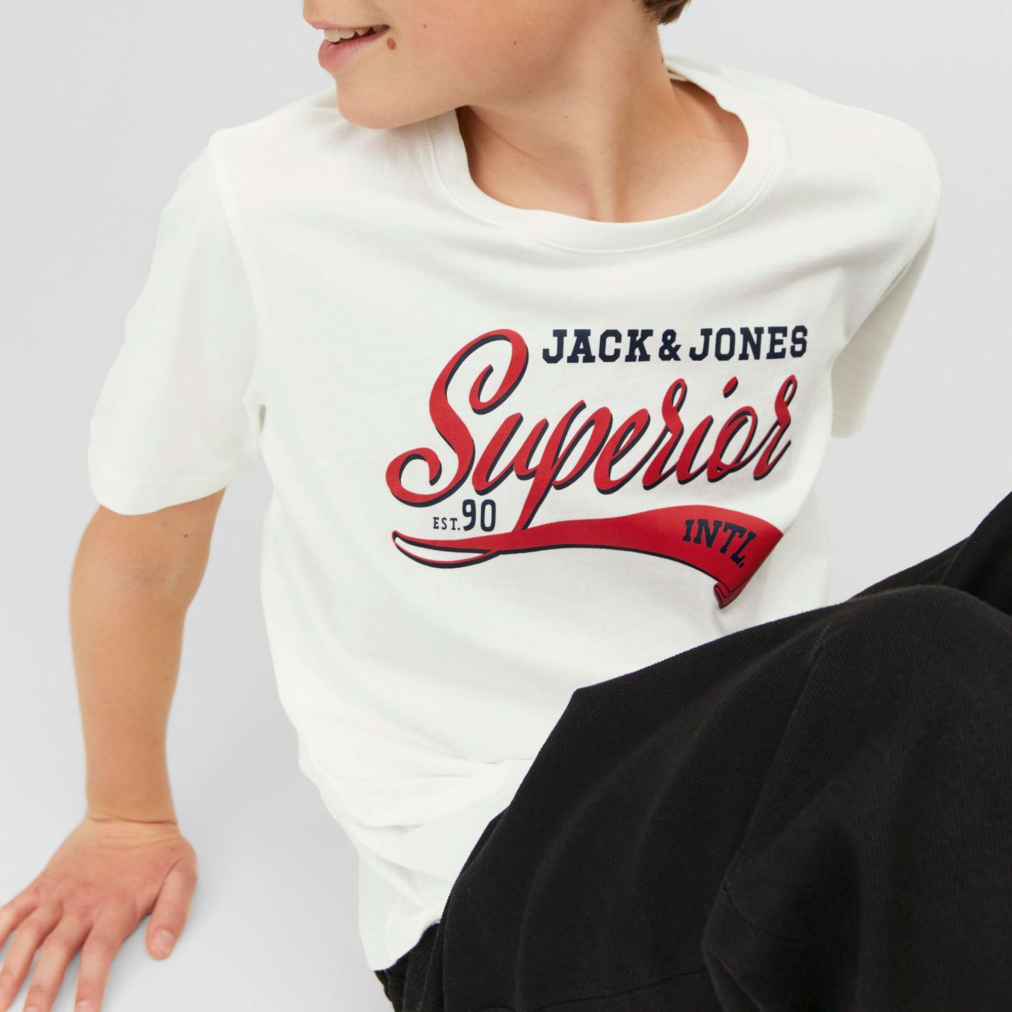 Jack & Jones Essentials Logo SS Crew Shirt Junior