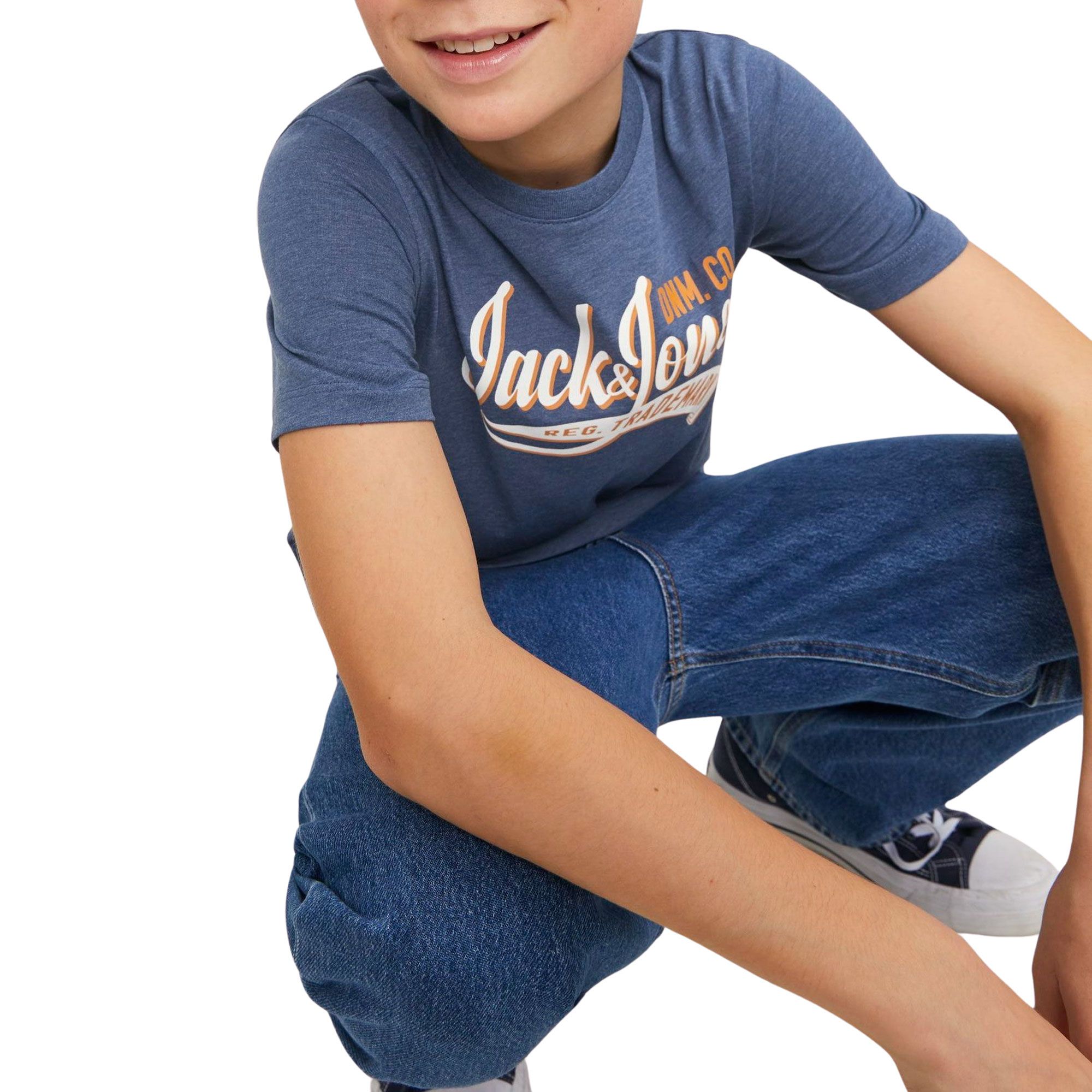 T-shirt Jack & Jones Essentials Logo SS Crew Enfants