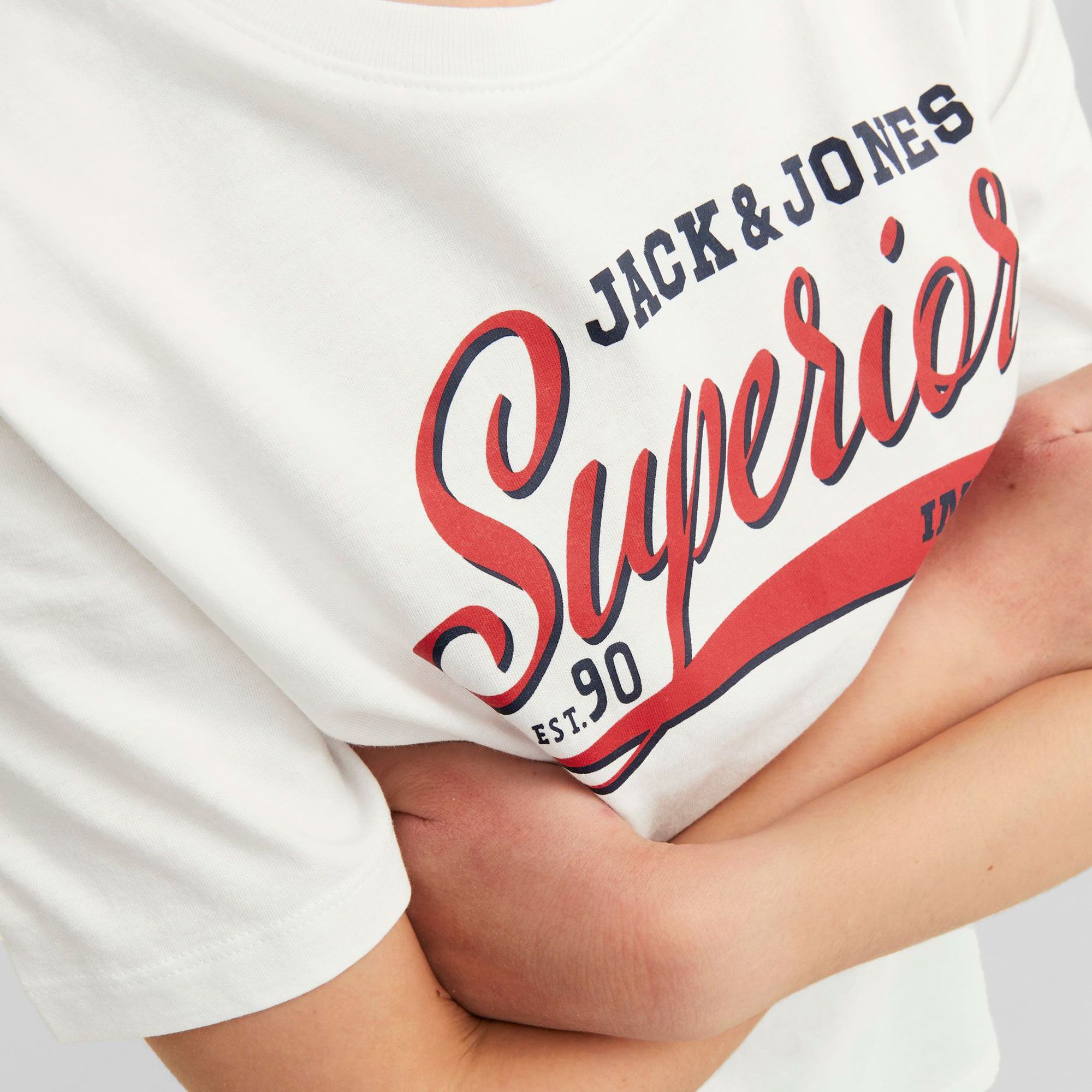Jack & Jones Essentials Logo SS Crew Shirt Junior