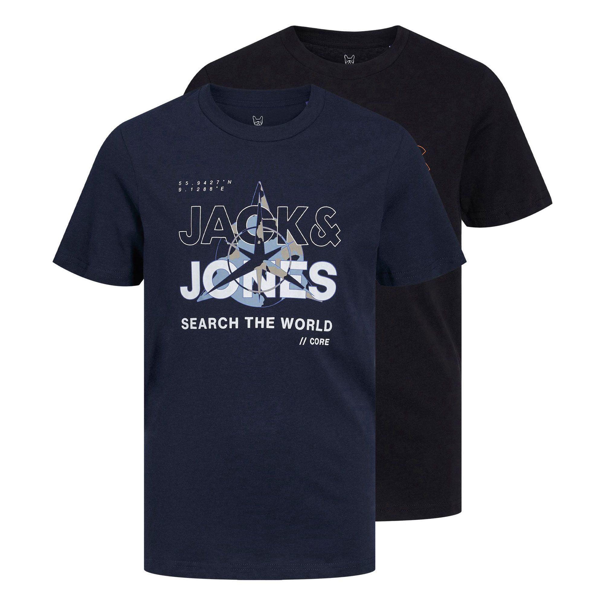 Jack & Jones Core Hunt SS Crew Shirt Junior (2-pack)