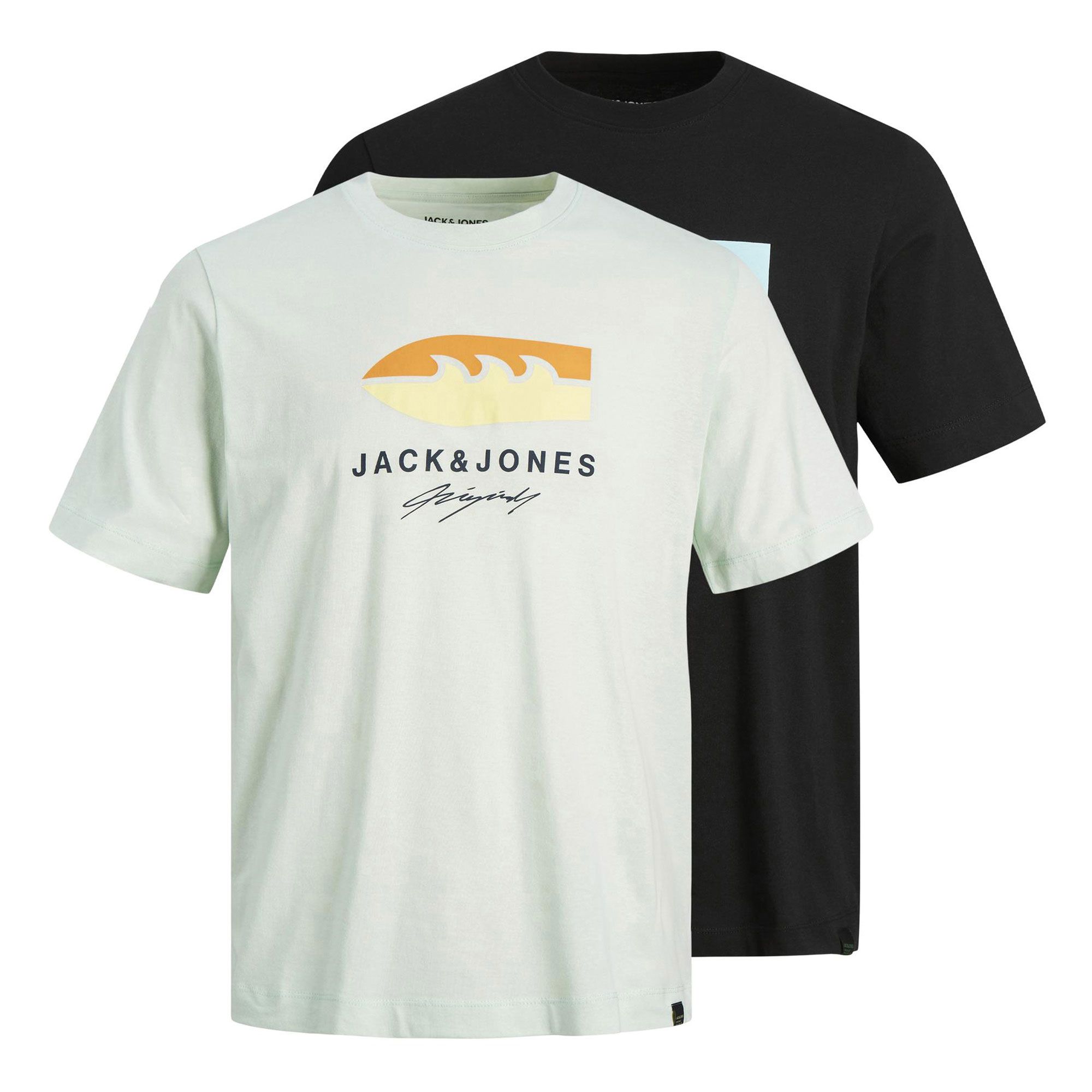 Jack & Jones Originals Tulum Logo SS Crew T-Shirts Heren (2-pack)