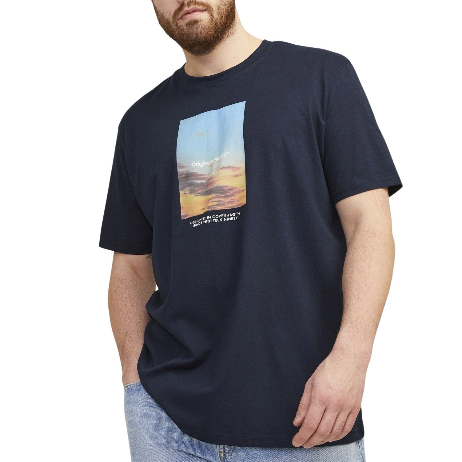T-shirt Jack & Jones Vesterbro Picture Hommes (plussize)