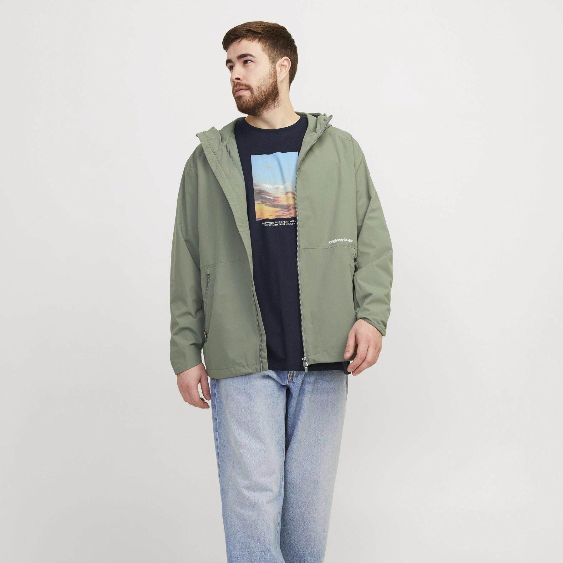 T-shirt Jack & Jones Vesterbro Picture Hommes (plussize)