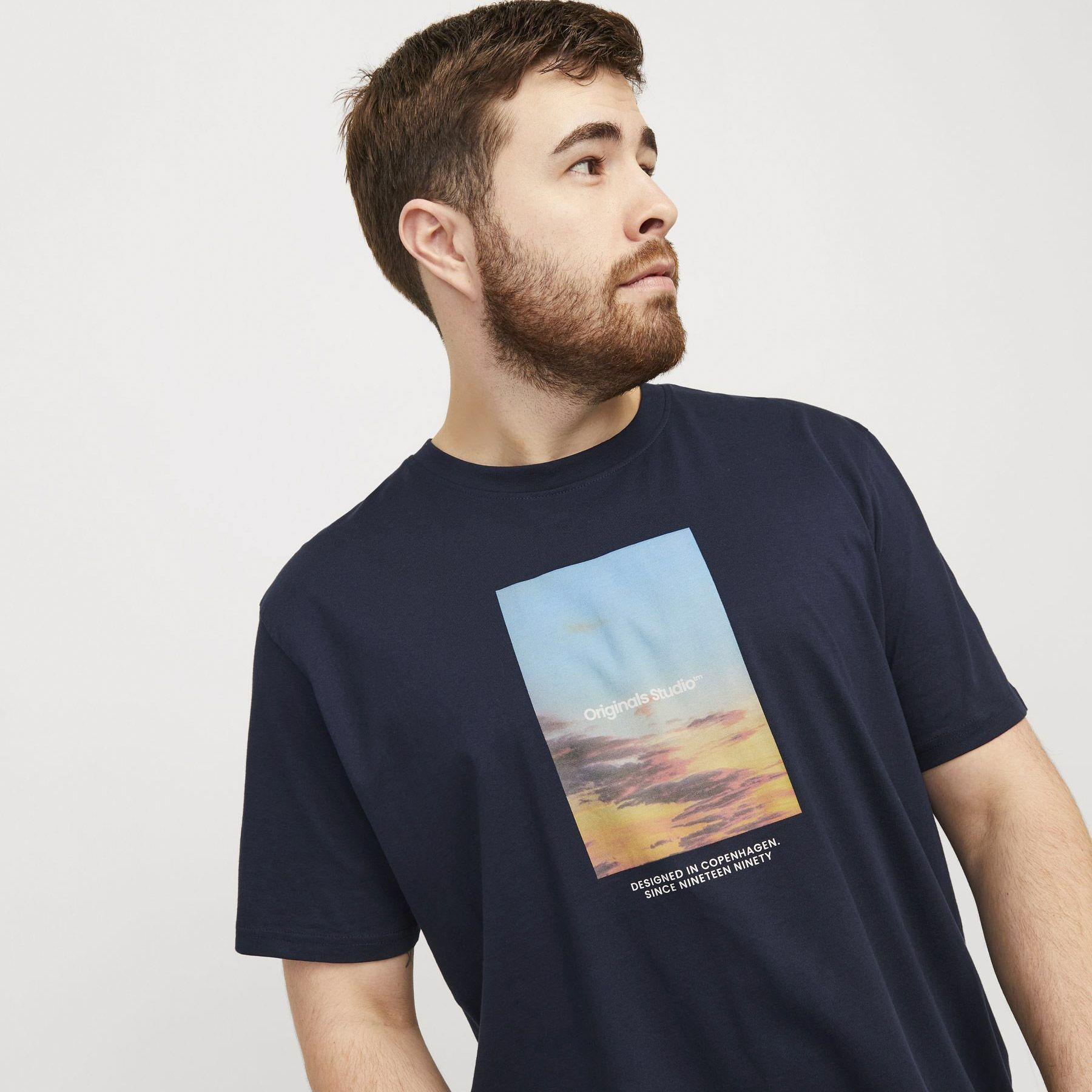T-shirt Jack & Jones Vesterbro Picture Hommes (plussize)