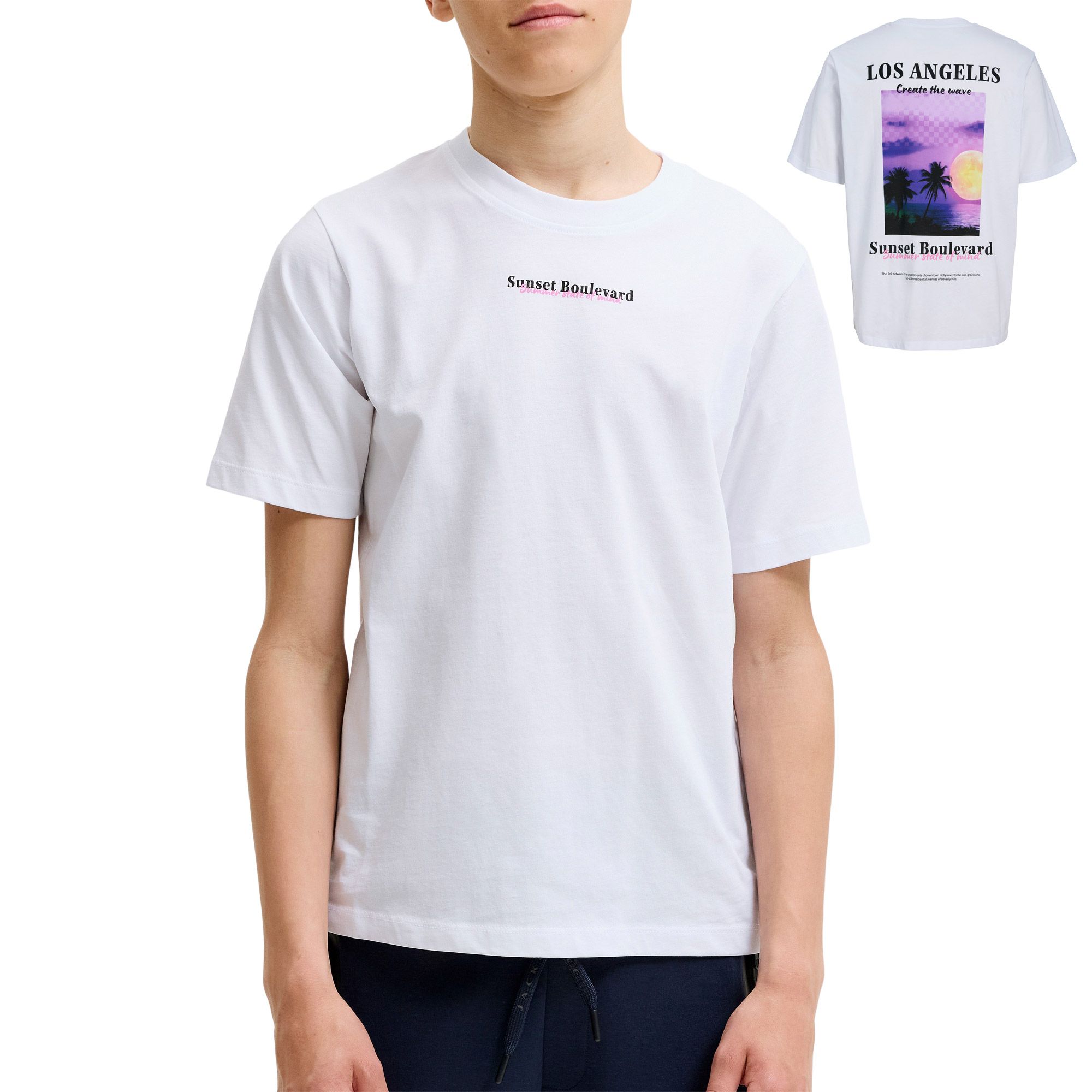 Jack &amp; Jones City Photoprint SS Shirt Jongens