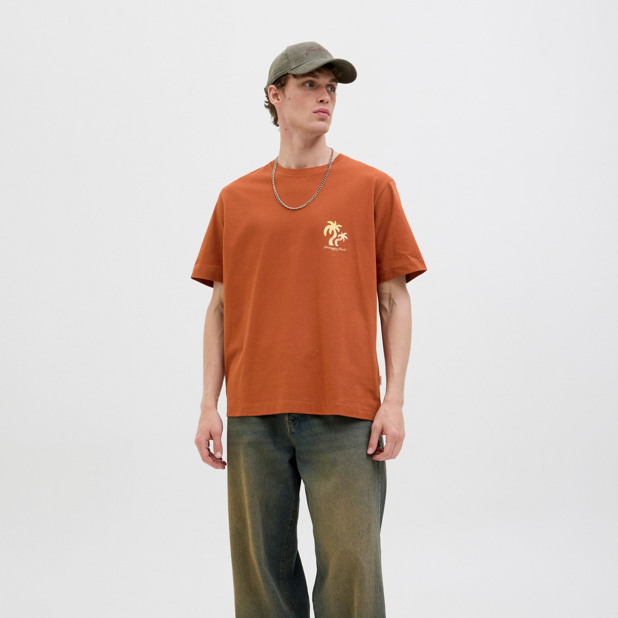 Jack & Jones Originals Canggu Summer Picture Crew Shirt Homme