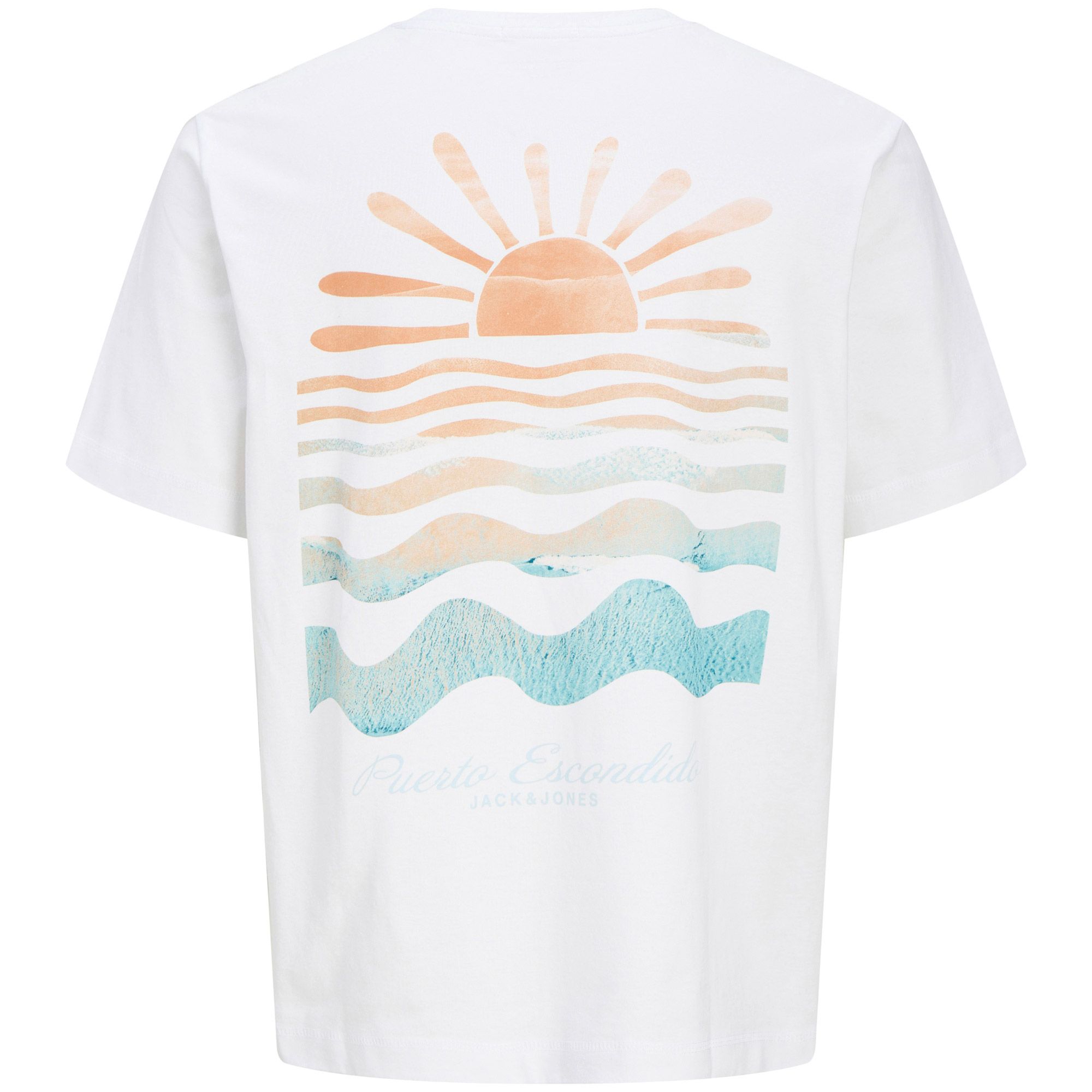 Jack & Jones Originals Canggu Summer Picture Crew Shirt Heren