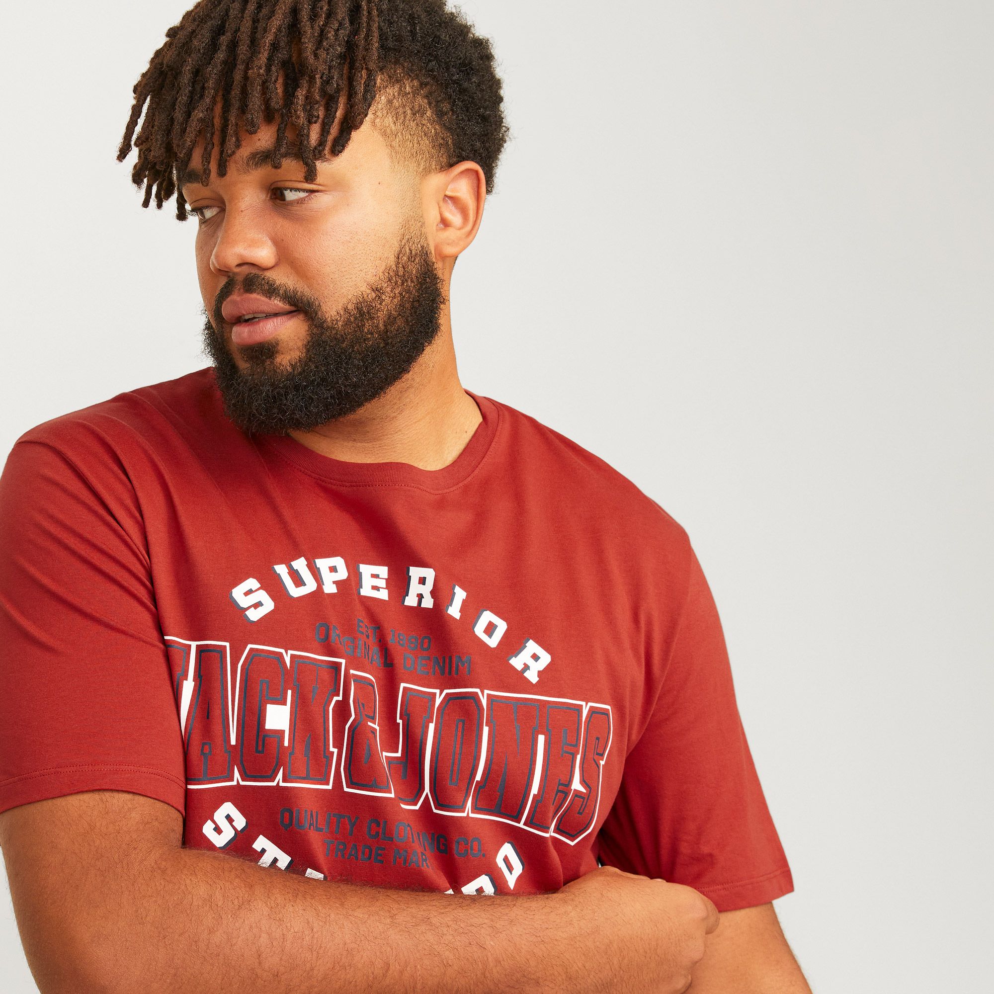 T-shirt Jack & Jones Logo Hommes (plussize)