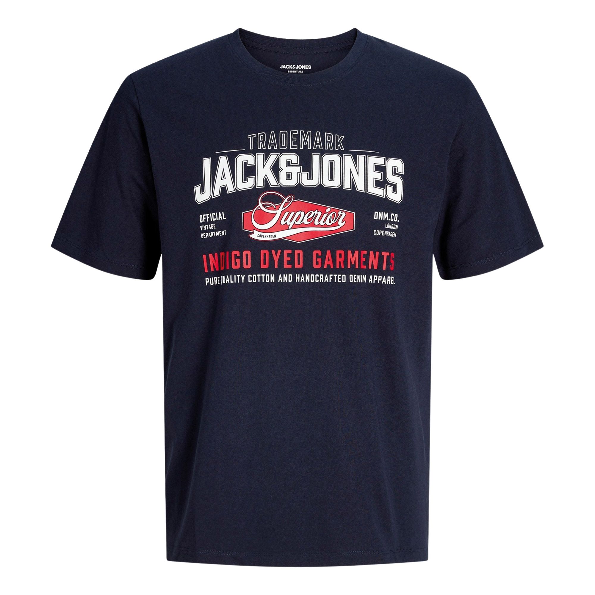 Jack &amp; Jones Logo Tee SS 2 Col Shirt Herren (plussize)