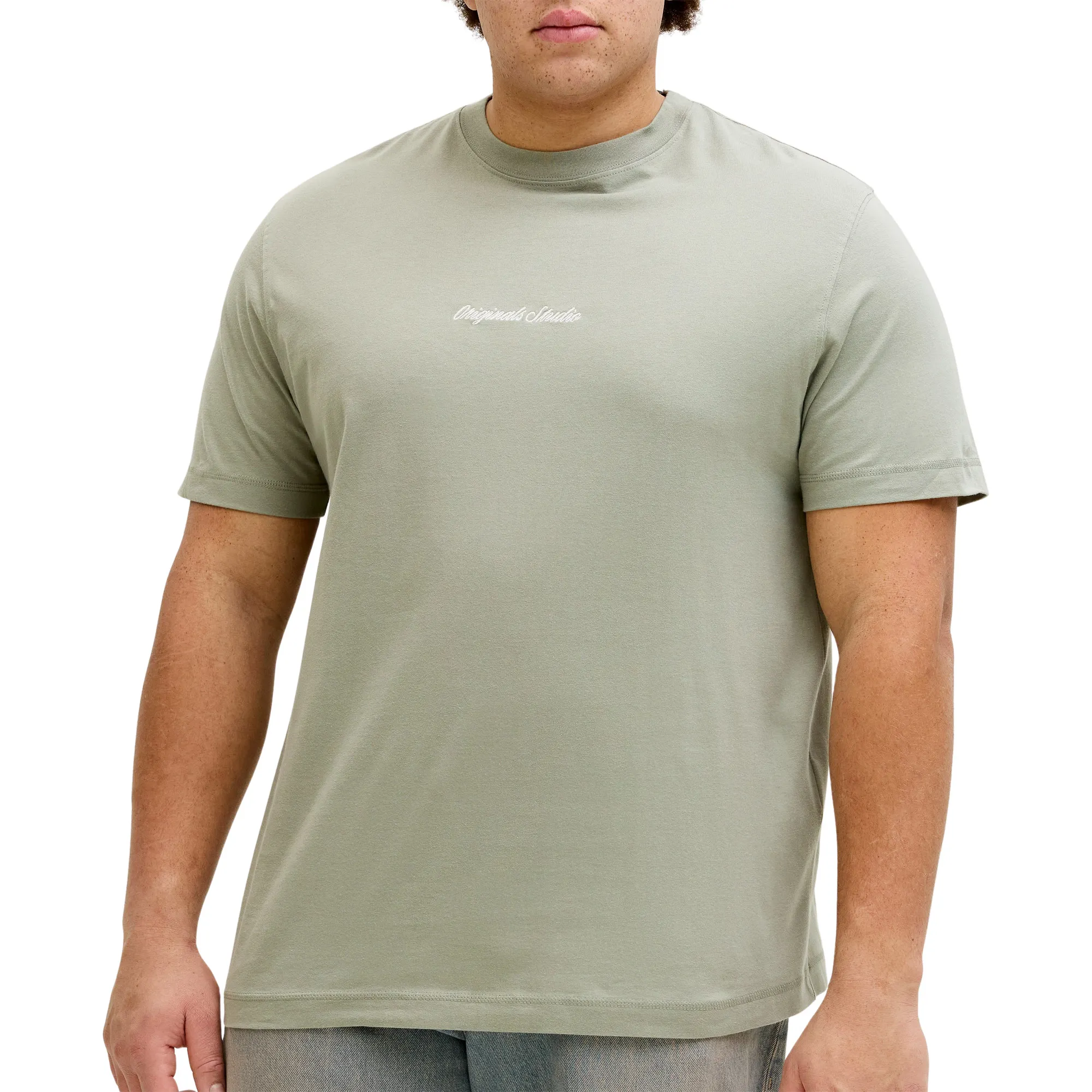 Jack &amp; Jones Norrebro Embroidered Crew T-shirt Heren (plussize)