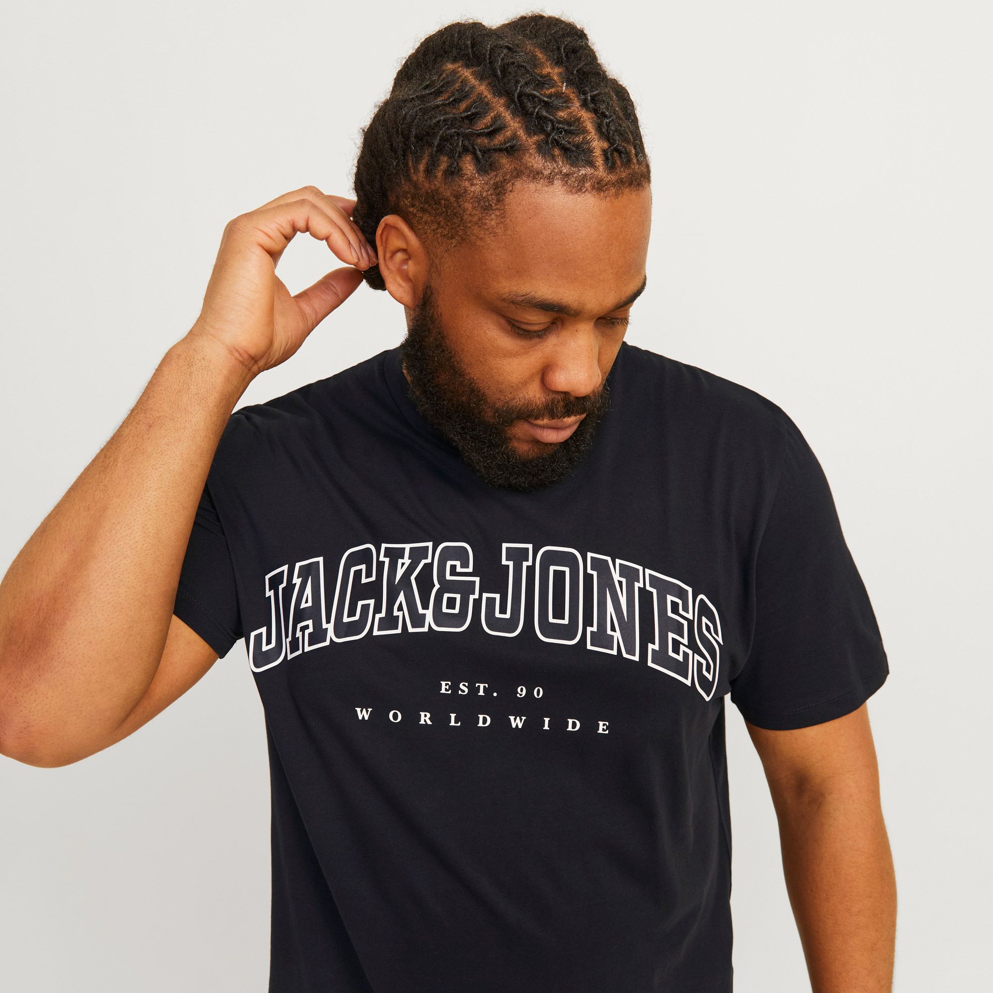 Jack & Jones Caleb Varsity Shirt Heren (plussize)