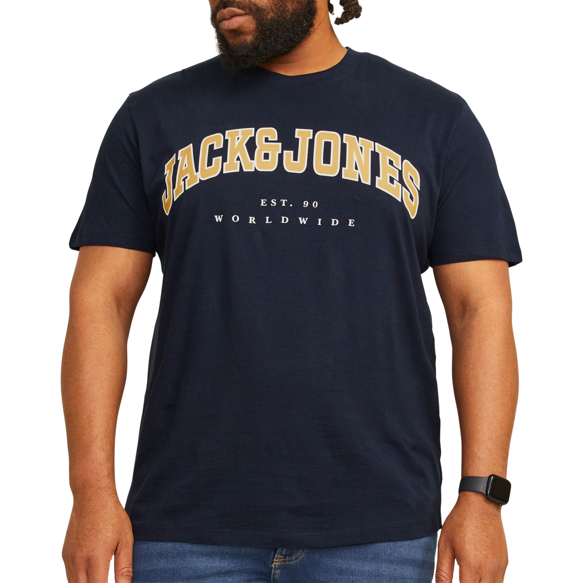 Jack & Jones Caleb Varsity Shirt Heren (plussize)