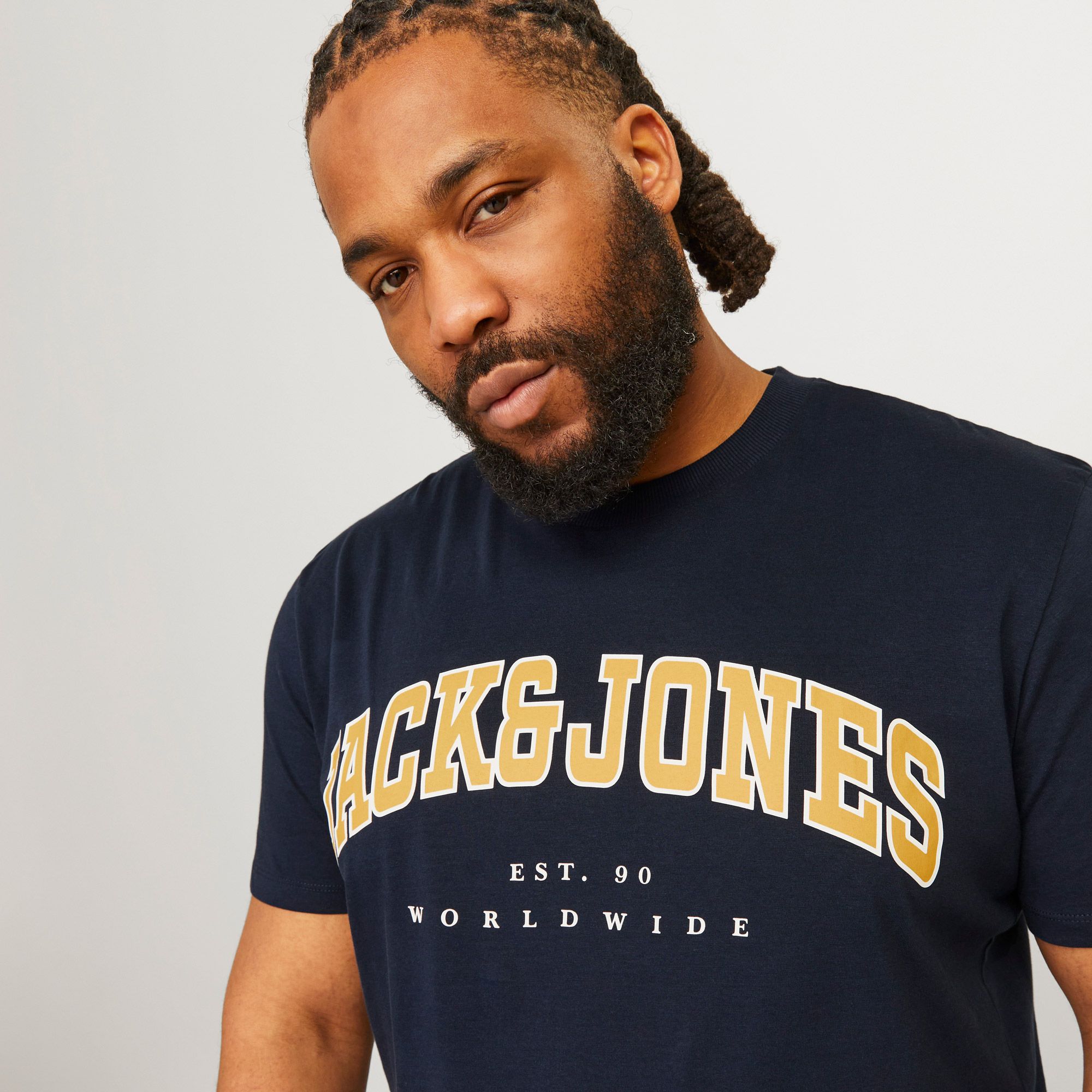 Jack & Jones Caleb Varsity Shirt Heren (plussize)