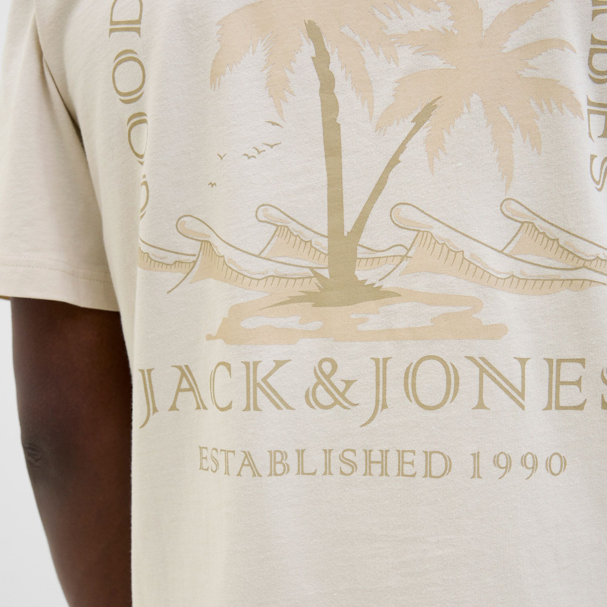 T-shirt Jack & Jones Summer Vibes Crew Hommes (plussize)