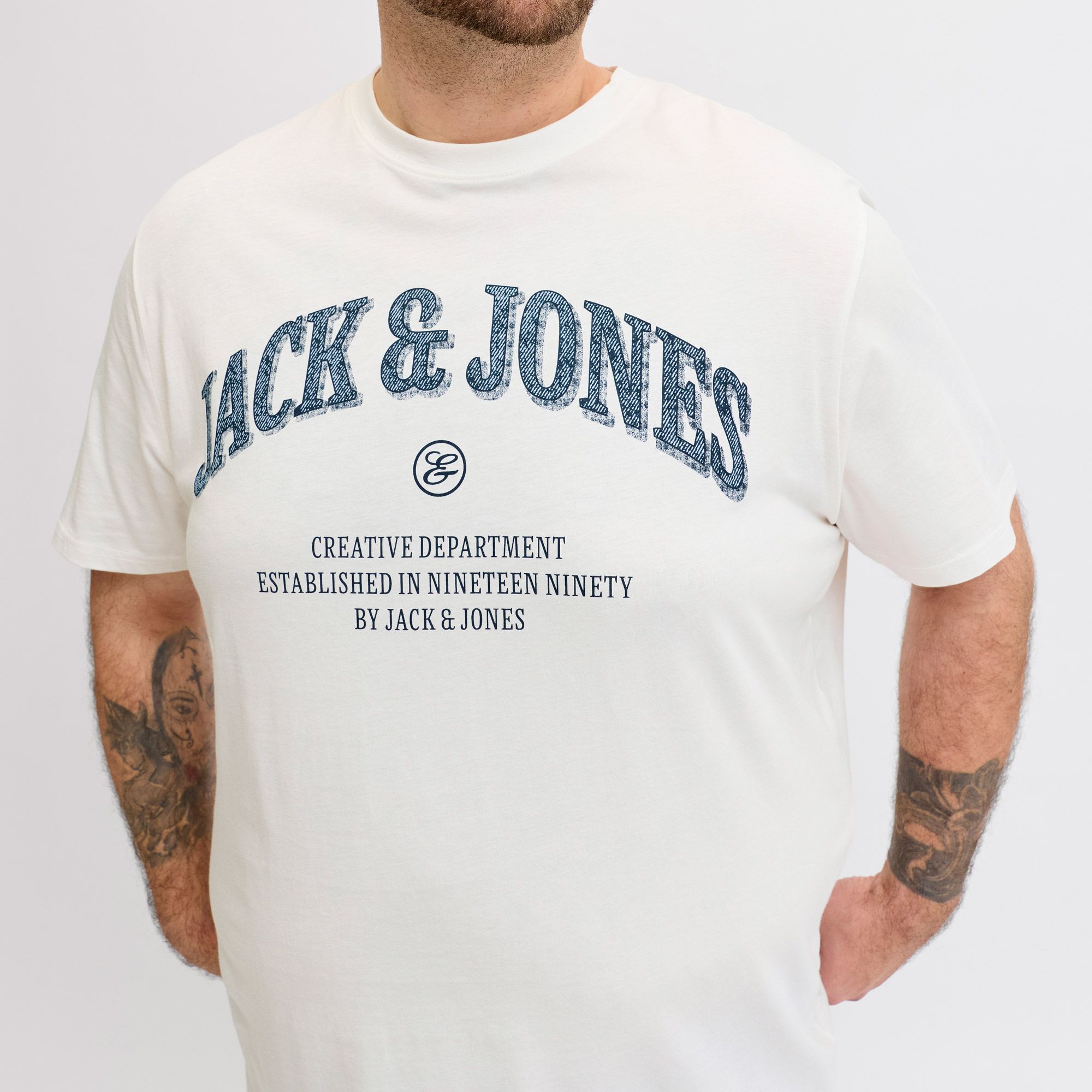 Jack & Jones Denver Graphic Crew Shirt Heren (plussize)