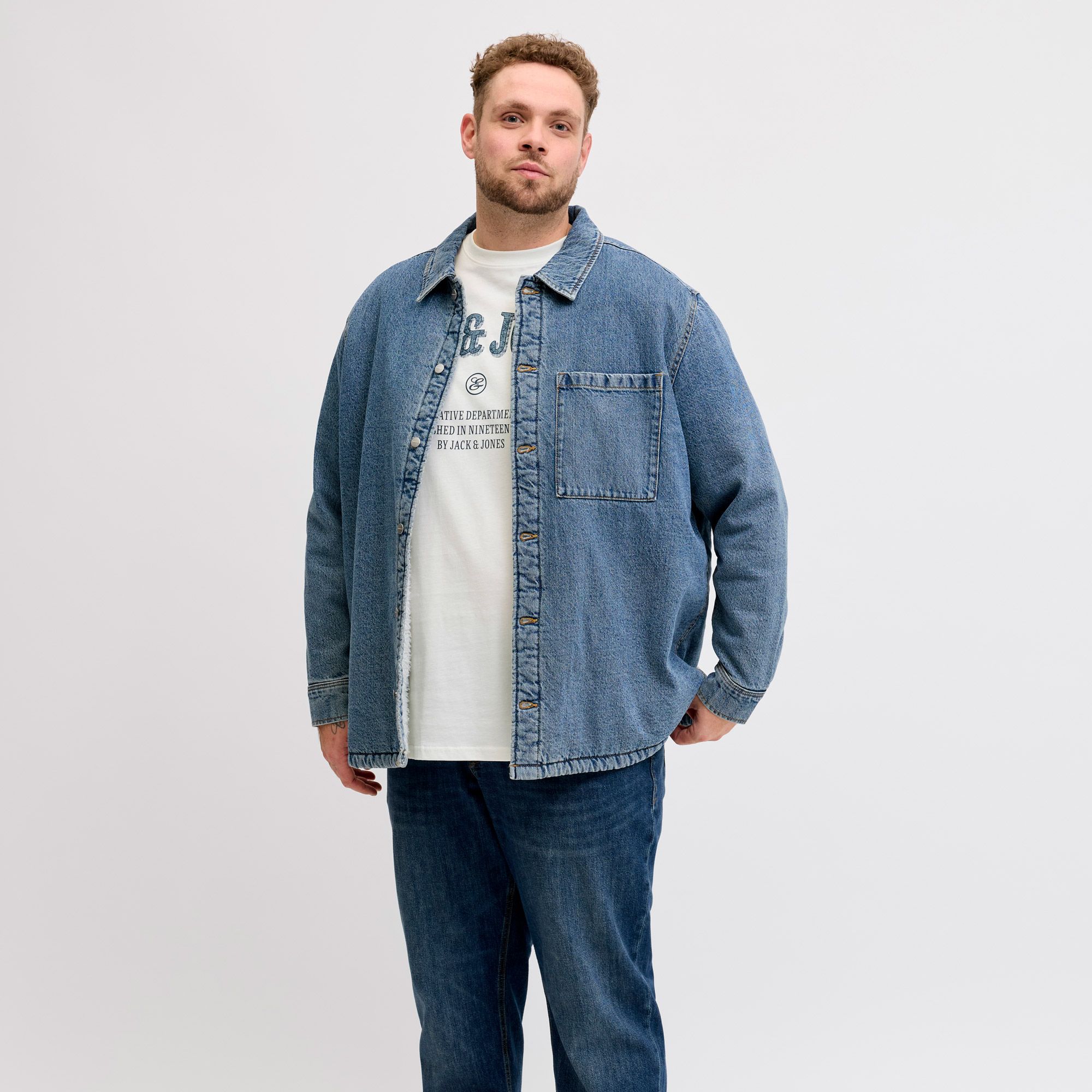 Jack & Jones Denver Graphic Crew Shirt Heren (plussize)