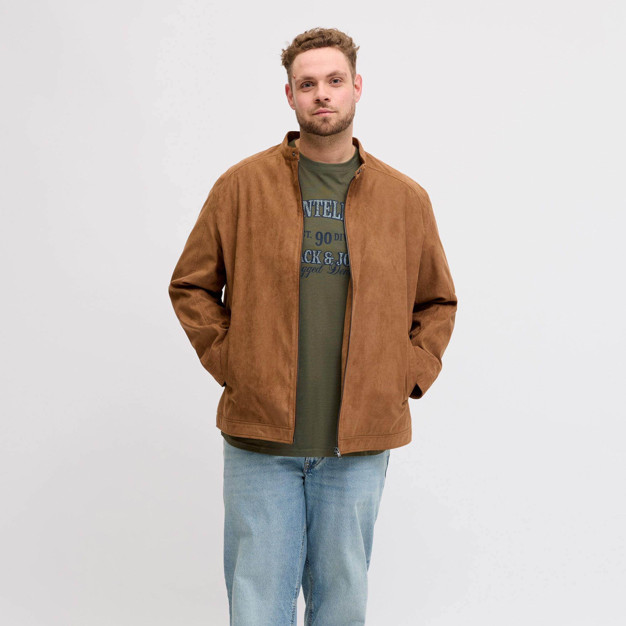 Jack & Jones Denver Graphic Crew Shirt Heren (plussize)