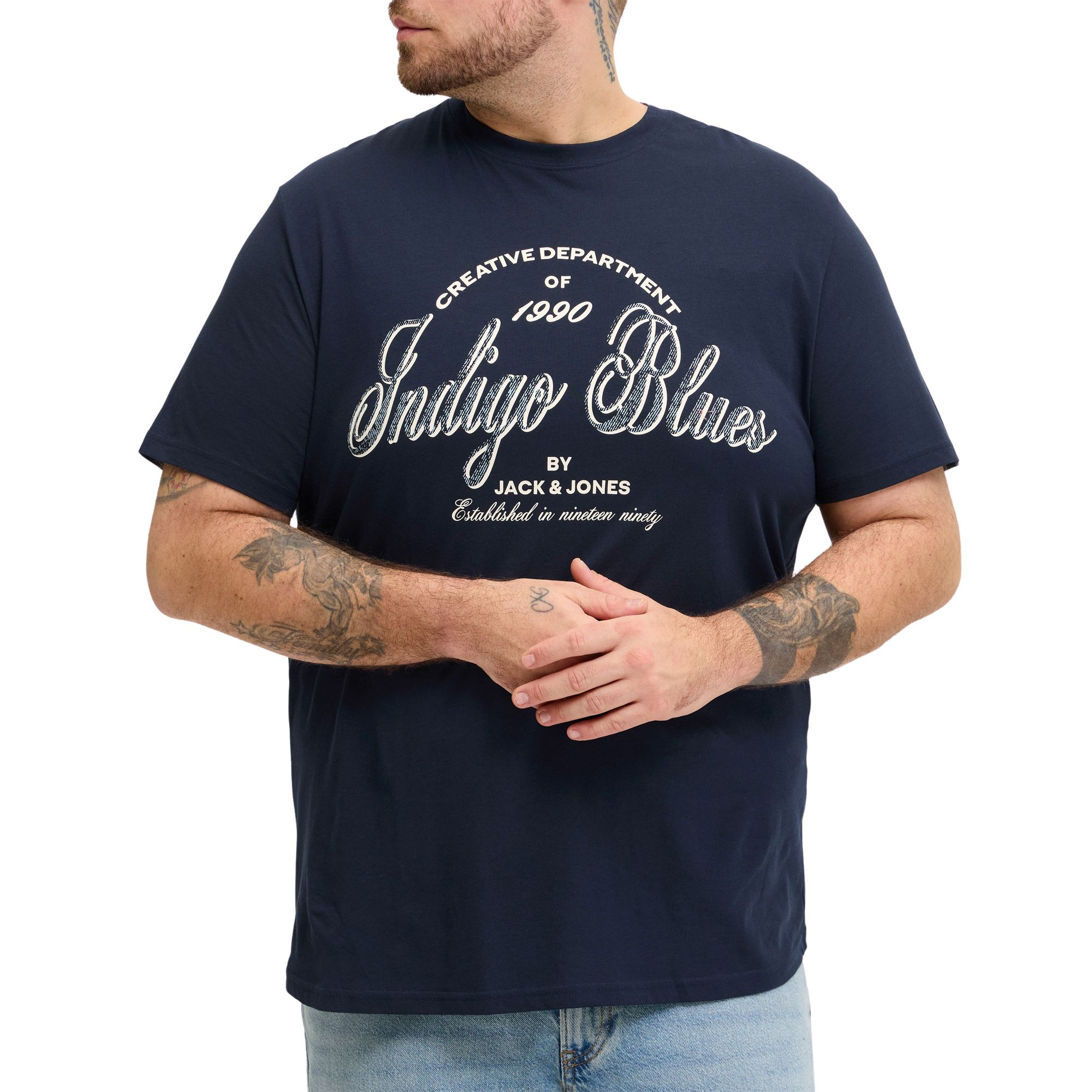 Jack & Jones Denver Graphic Crew Shirt Heren (plussize)
