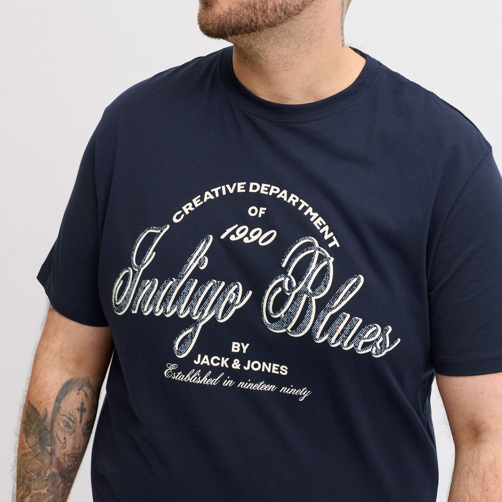 Jack & Jones Denver Graphic Crew Shirt Heren (plussize)