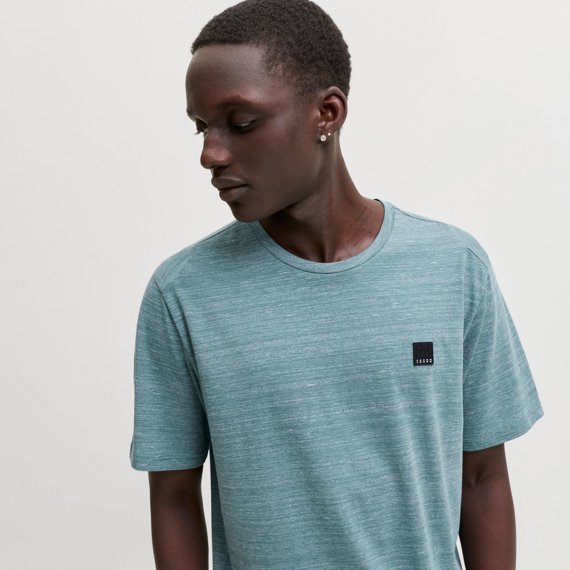 Jack & Jones Puffer Crew Neck SS Shirt Heren