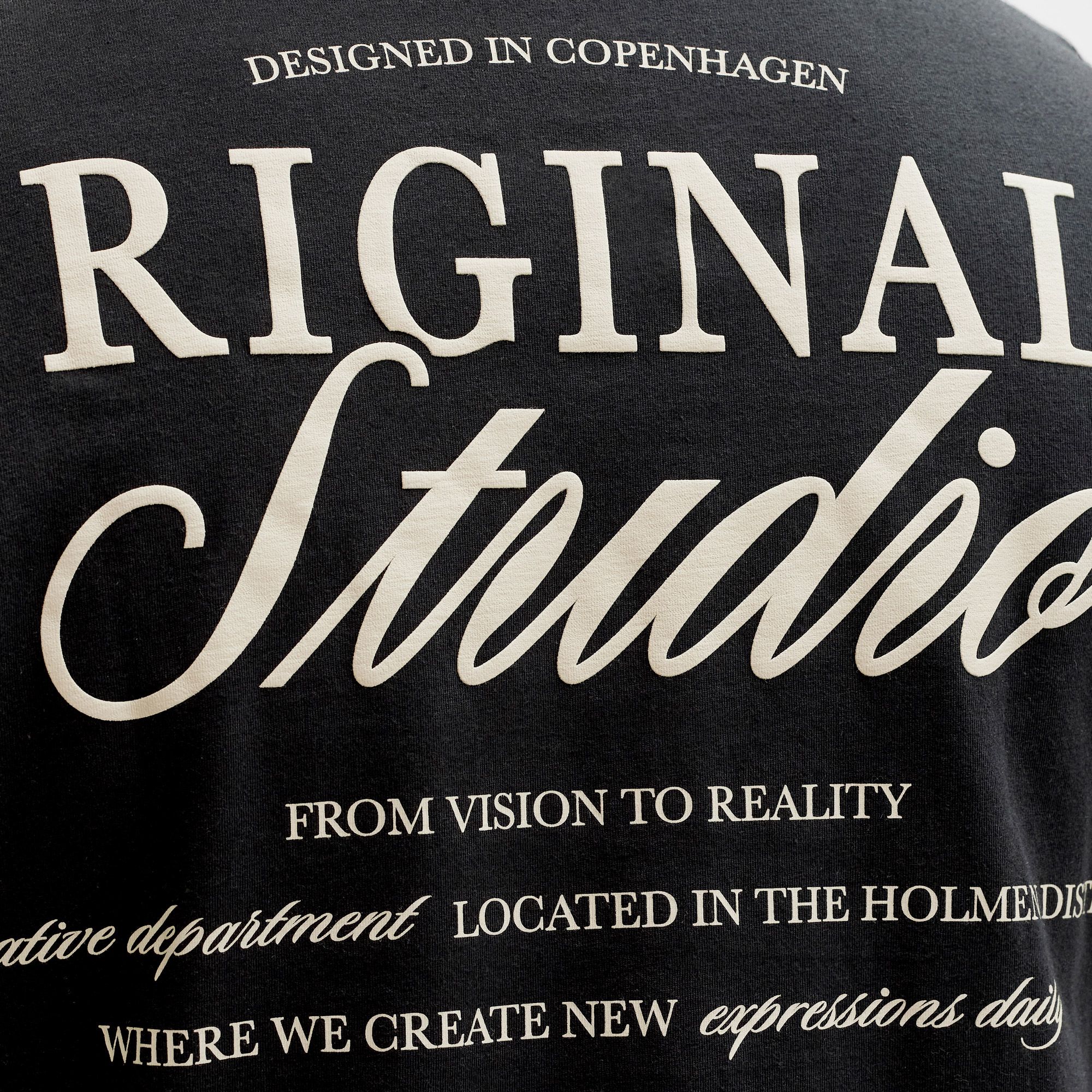 Jack & Jones Norrebro Typo Backprint Crew T-shirt Herren (plussize)