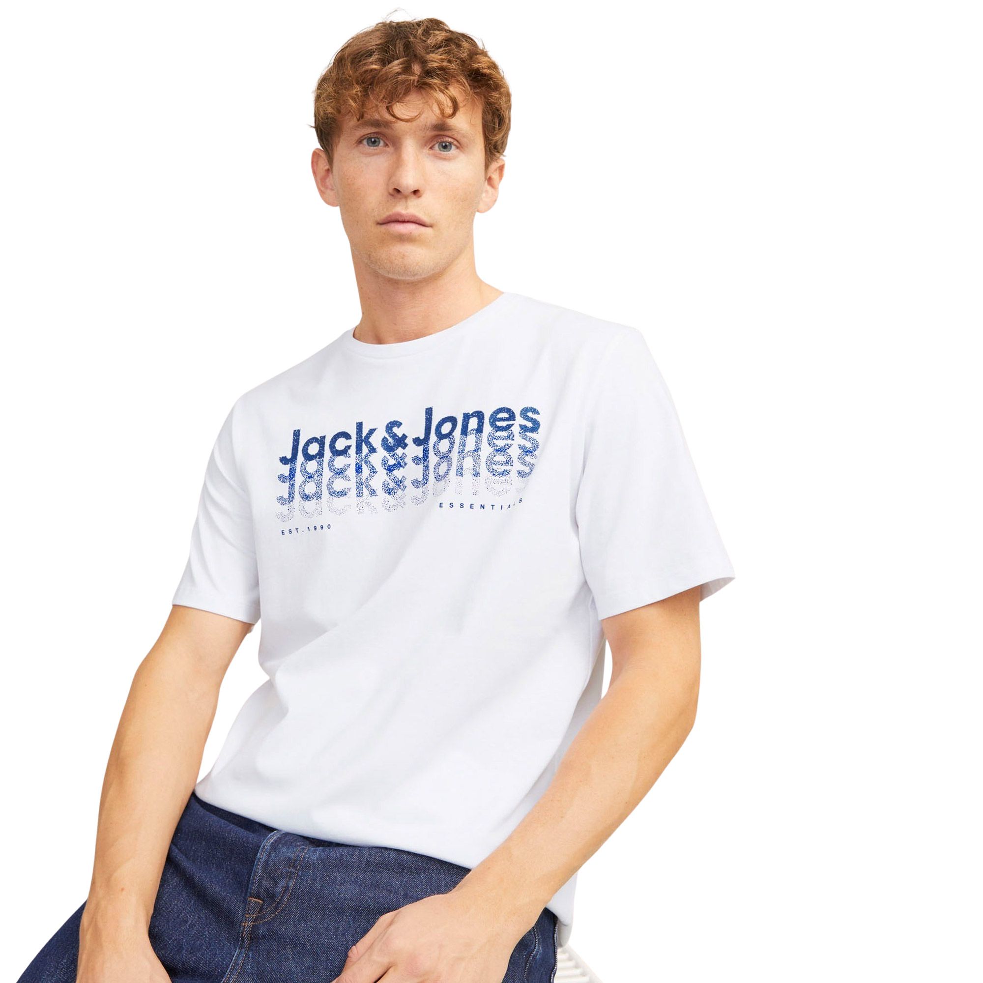 Jack & Jones Tex SS Crew Shirt Heren