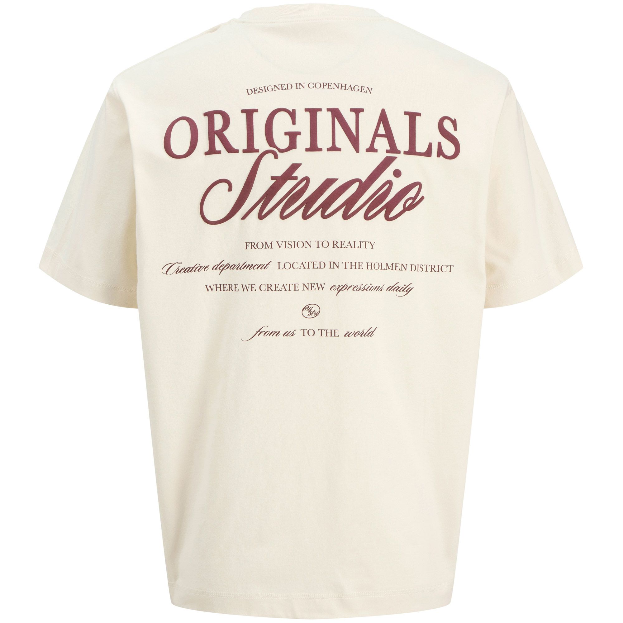 Jack & Jones Norrebro Typo Backprint Crew T-shirt Heren