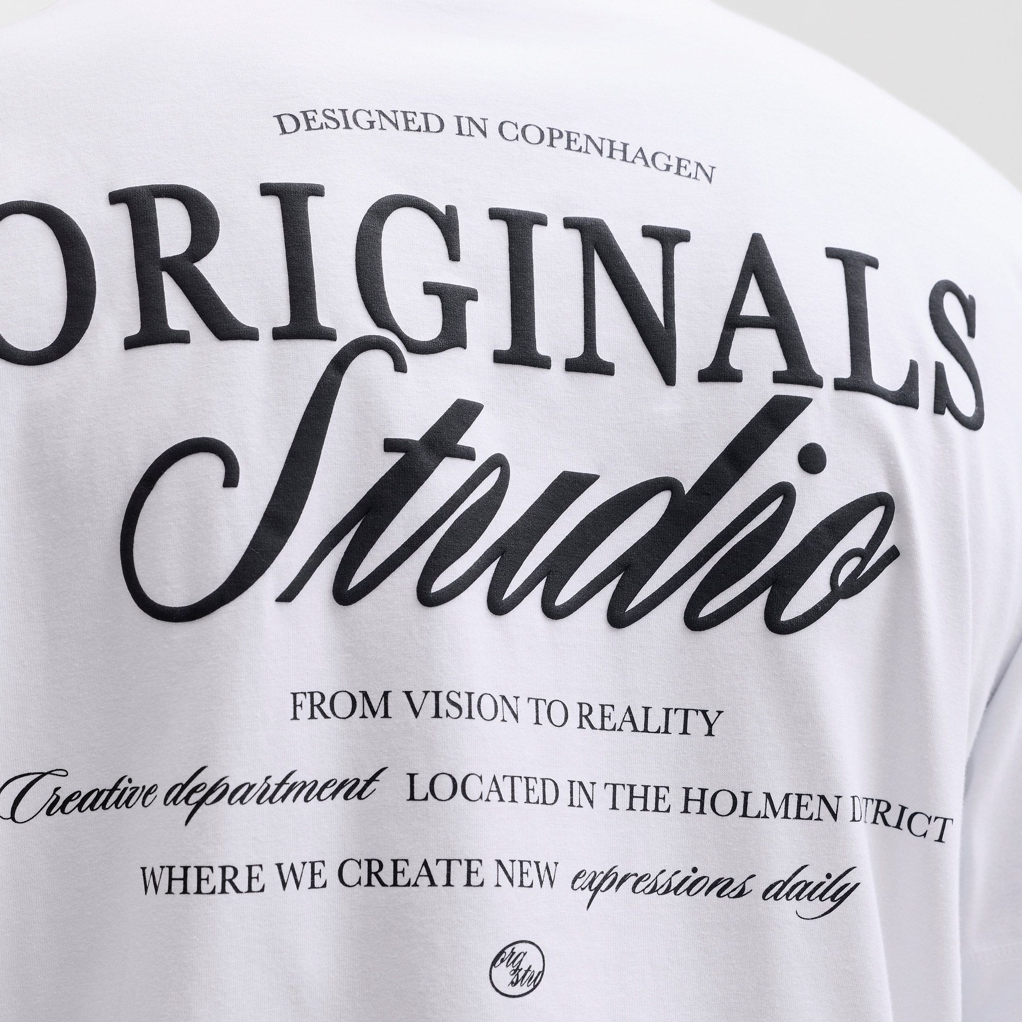 Jack & Jones Norrebro Typo Backprint Crew T-shirt Heren