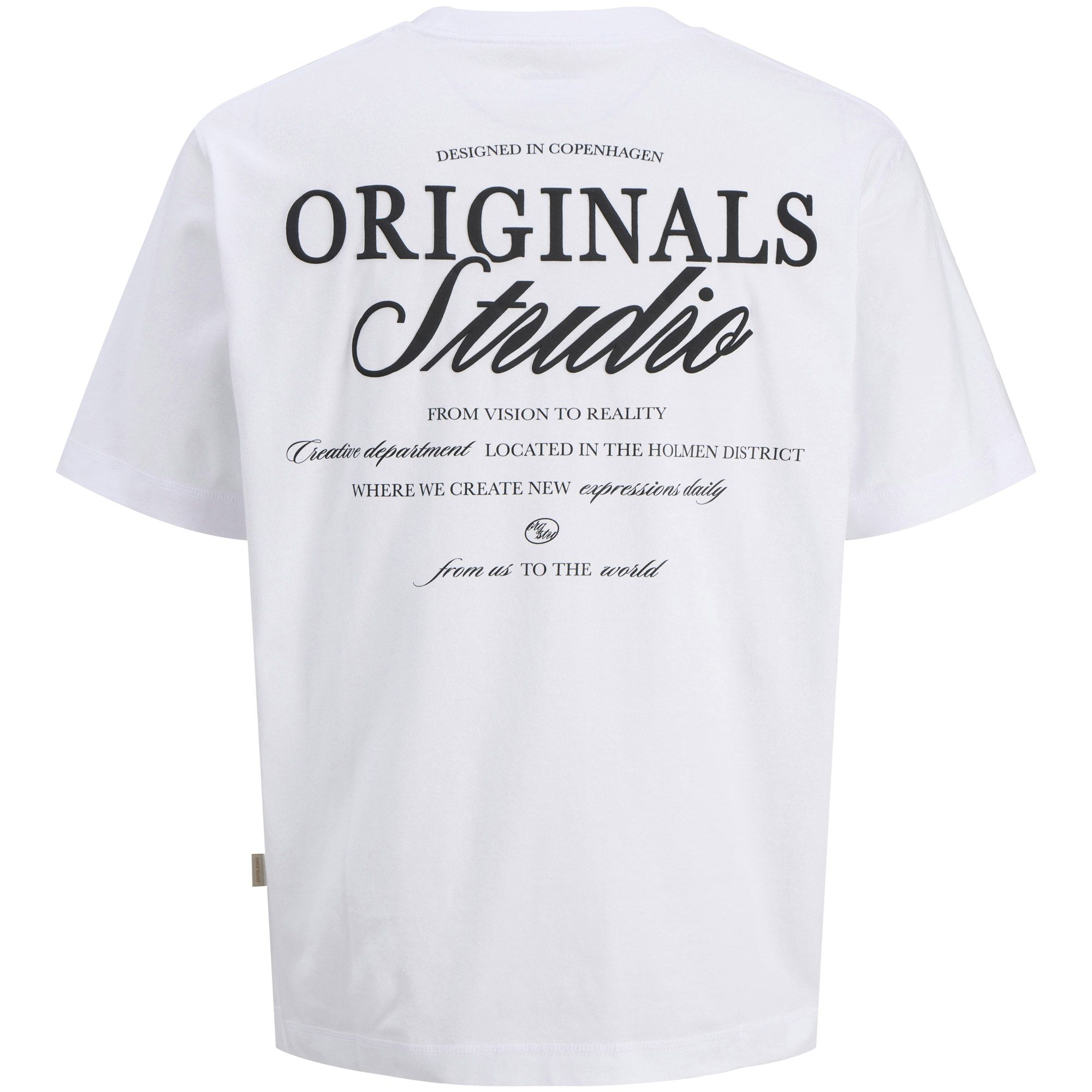 Jack & Jones Norrebro Typo Backprint Crew T-shirt Heren