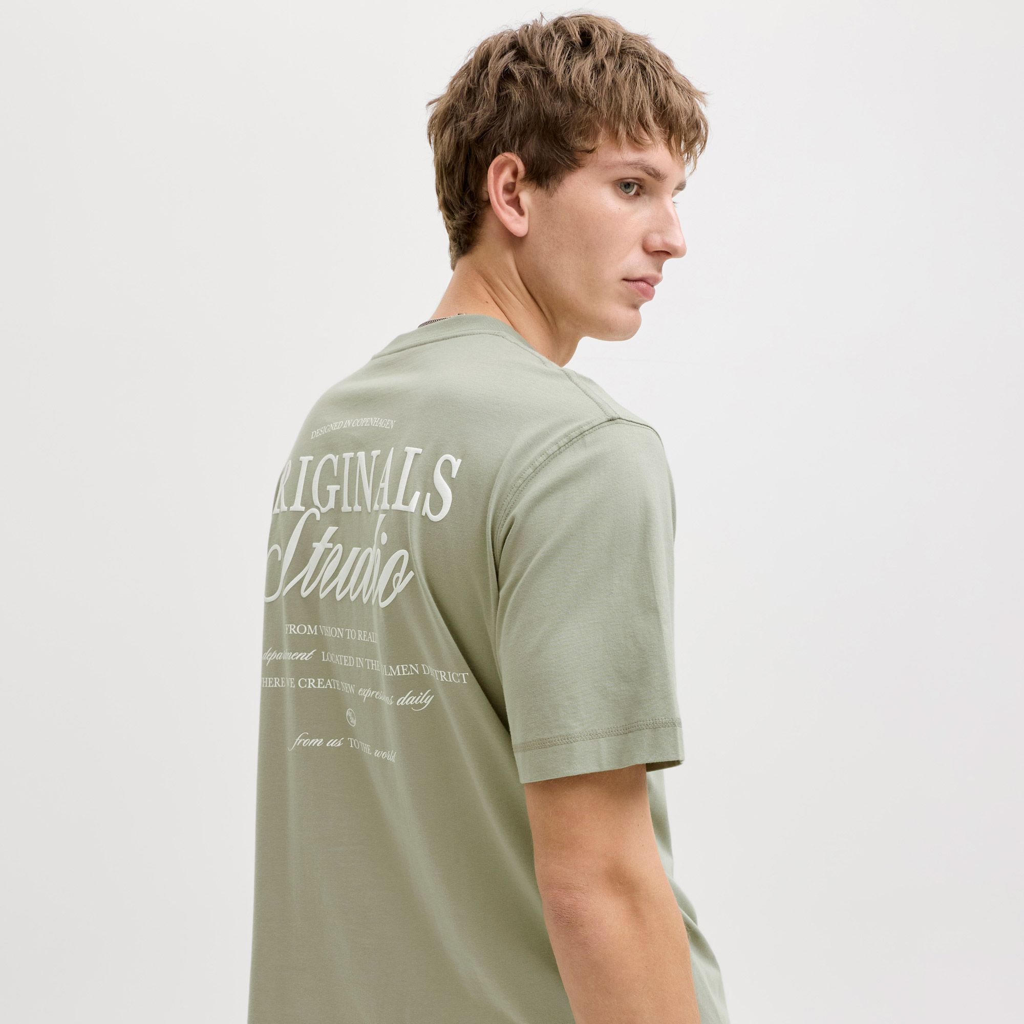 Jack & Jones Norrebro Typo Backprint Crew T-shirt Heren