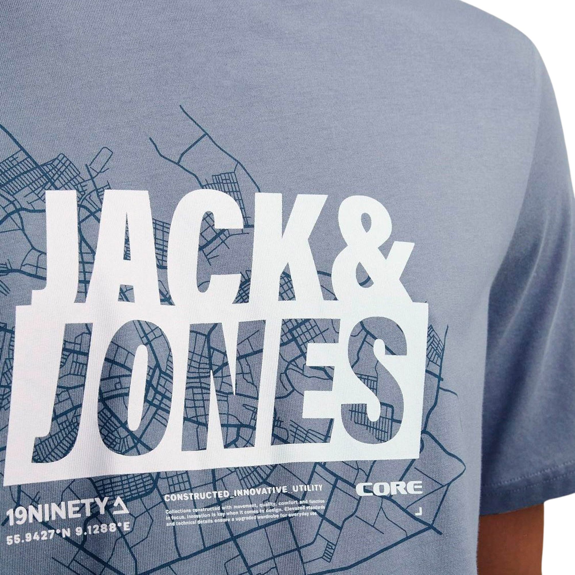 Jack & Jones Map Summer Logo Shirt Heren