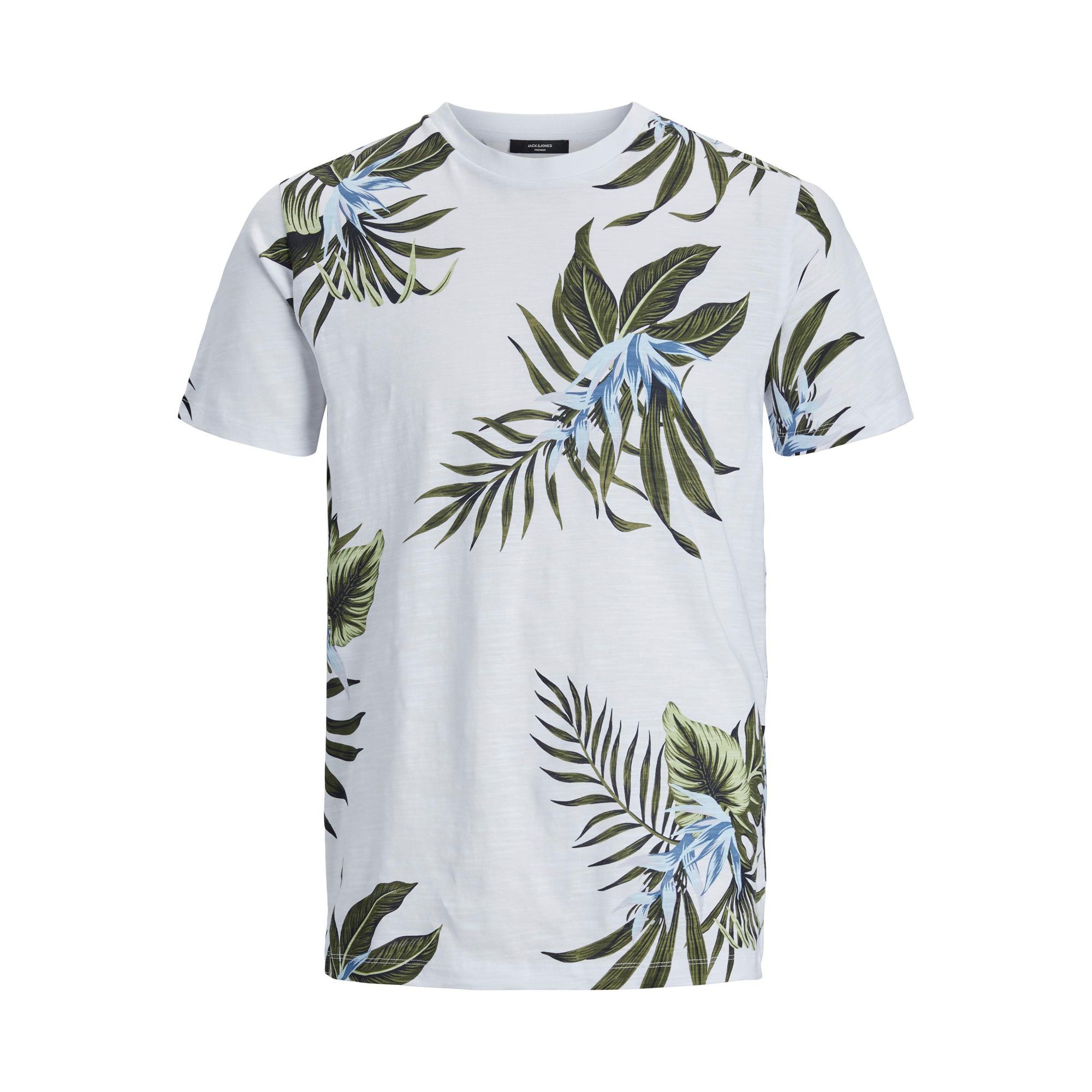 Jack & Jones Tropic AOP SS Crew Shirt Heren (plussize)