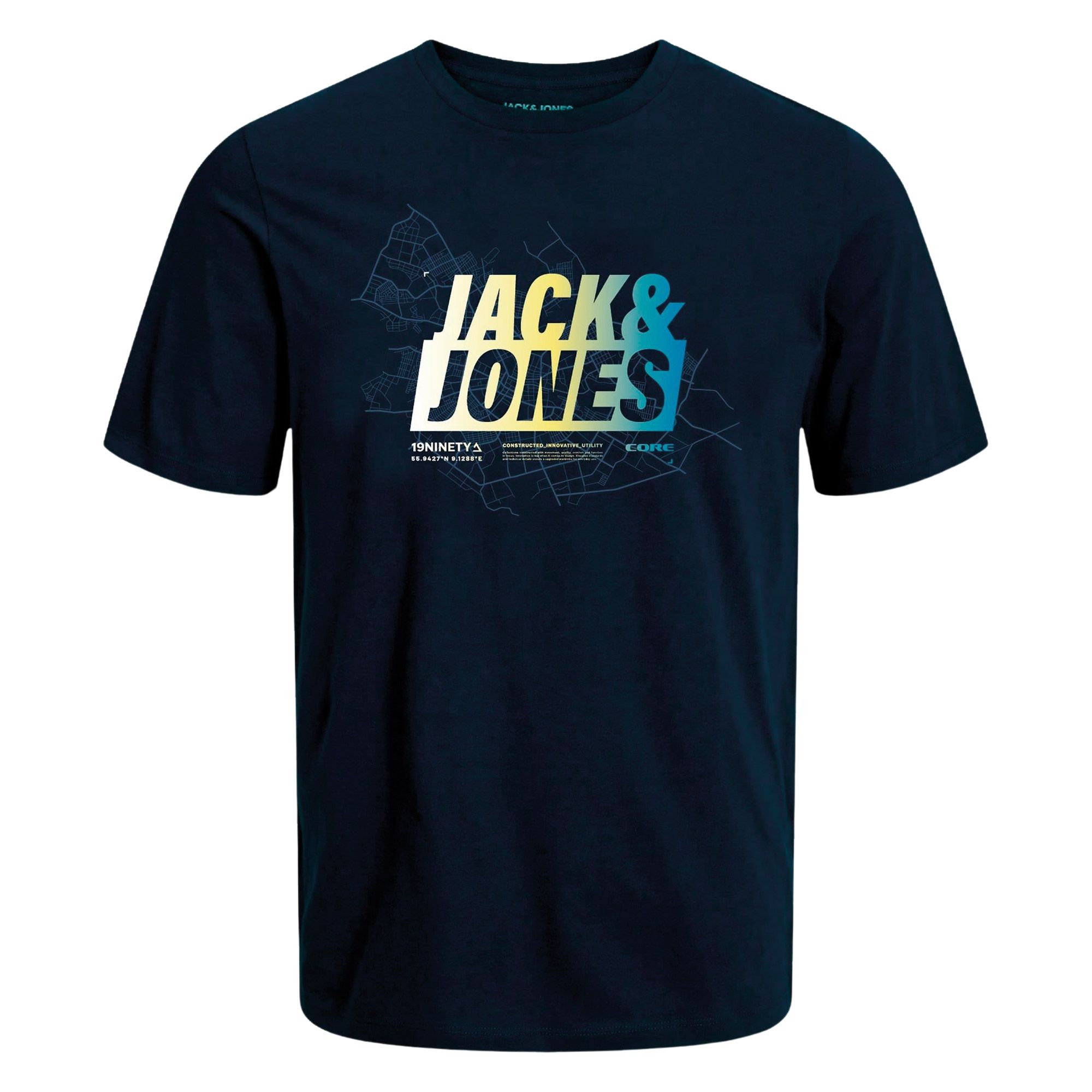 Jack & Jones Map Summer Logo Shirt Heren