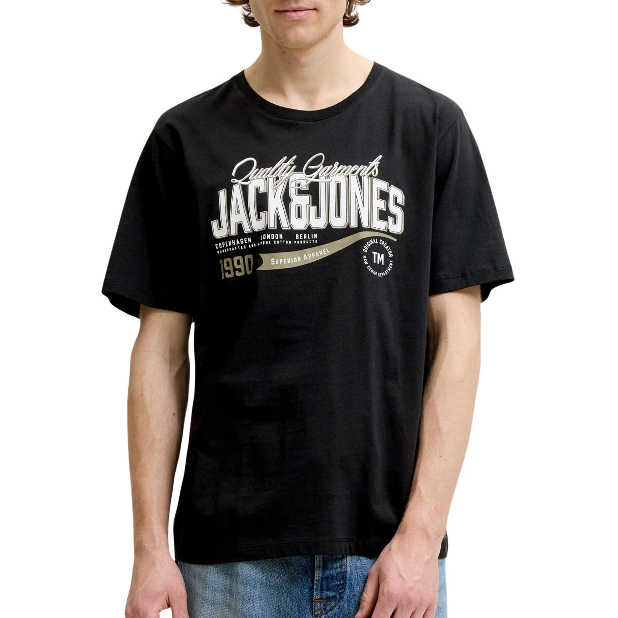 Jack &amp; Jones Logo Tee SS 2 Col Shirt Herren