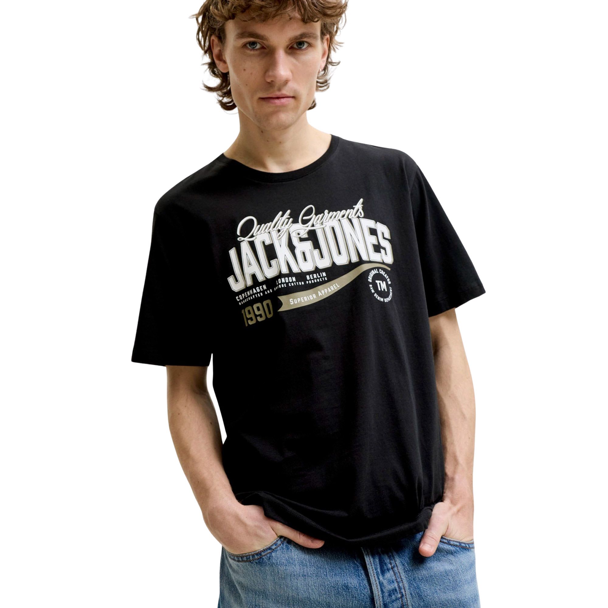 Jack & Jones Logo Tee SS 2 Col Shirt Herren