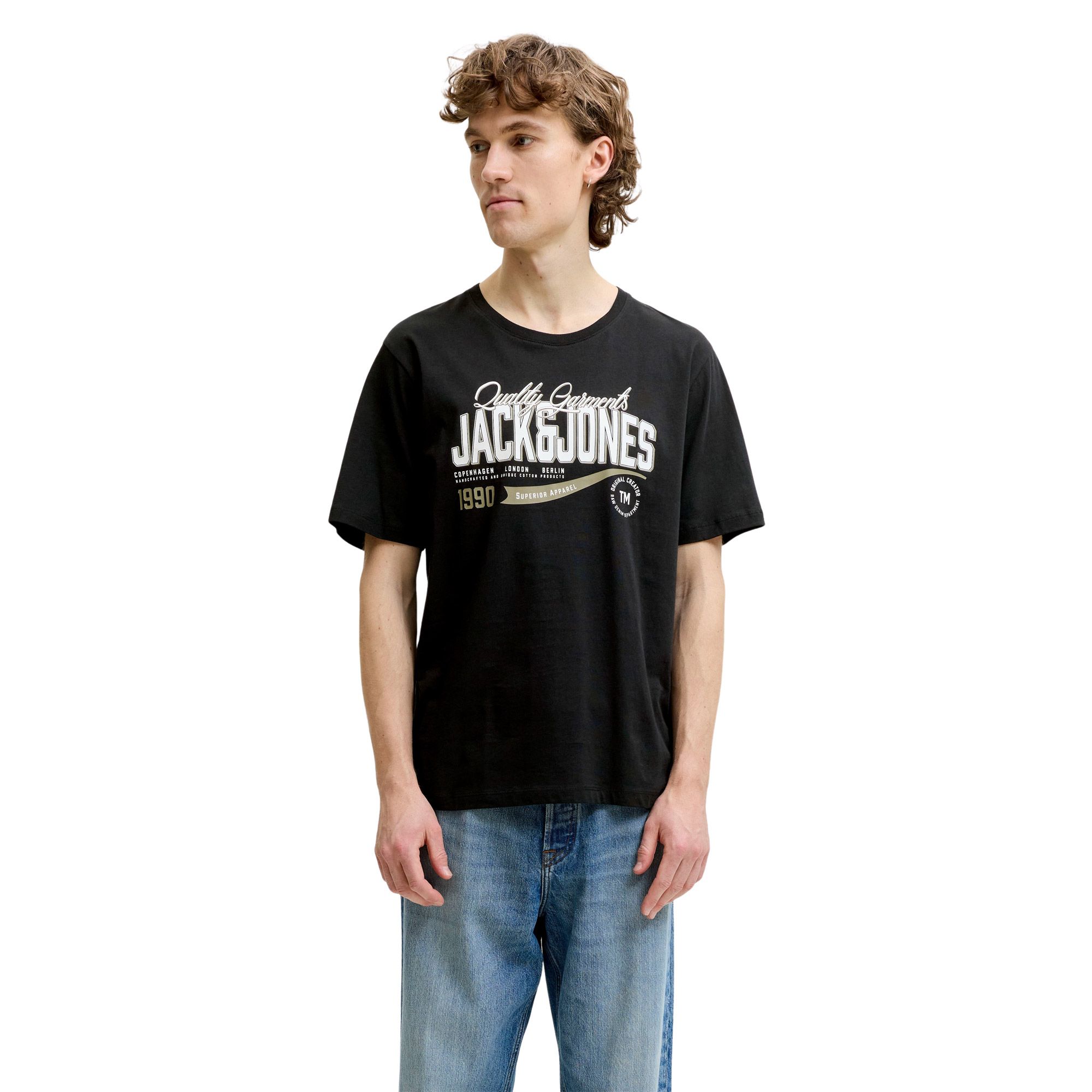 Jack & Jones Logo Tee SS 2 Col Shirt Herren