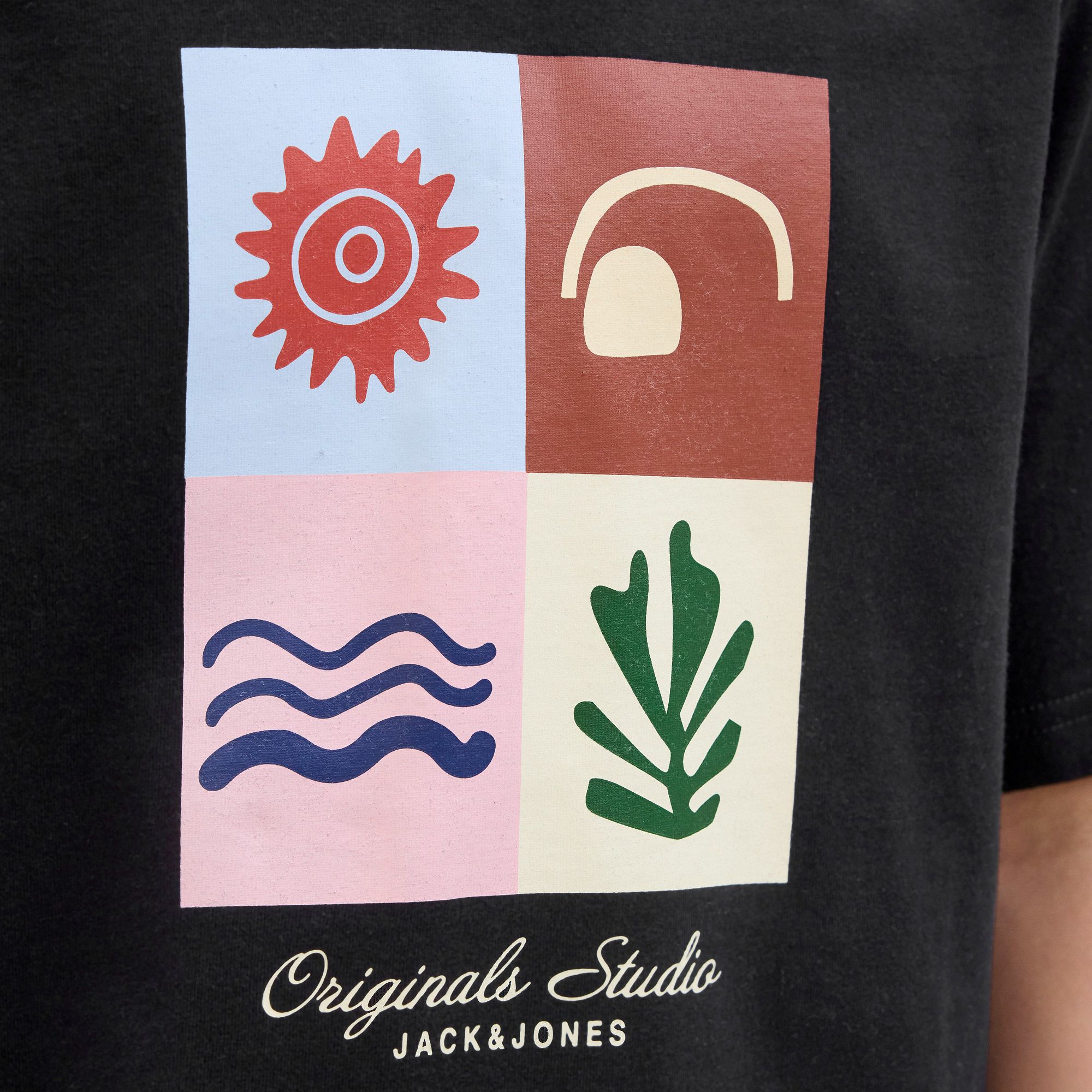 Jack & Jones Originals Canggu Front Branding Crew Shirt Junior