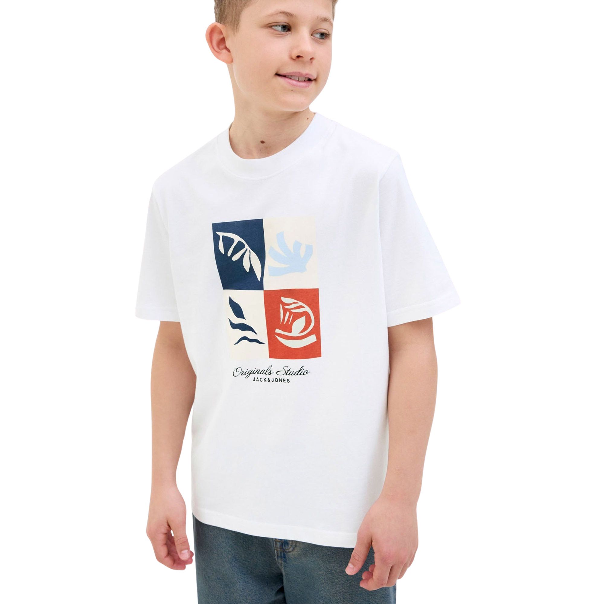 Jack & Jones Originals Canggu Front Branding Crew Shirt Junior