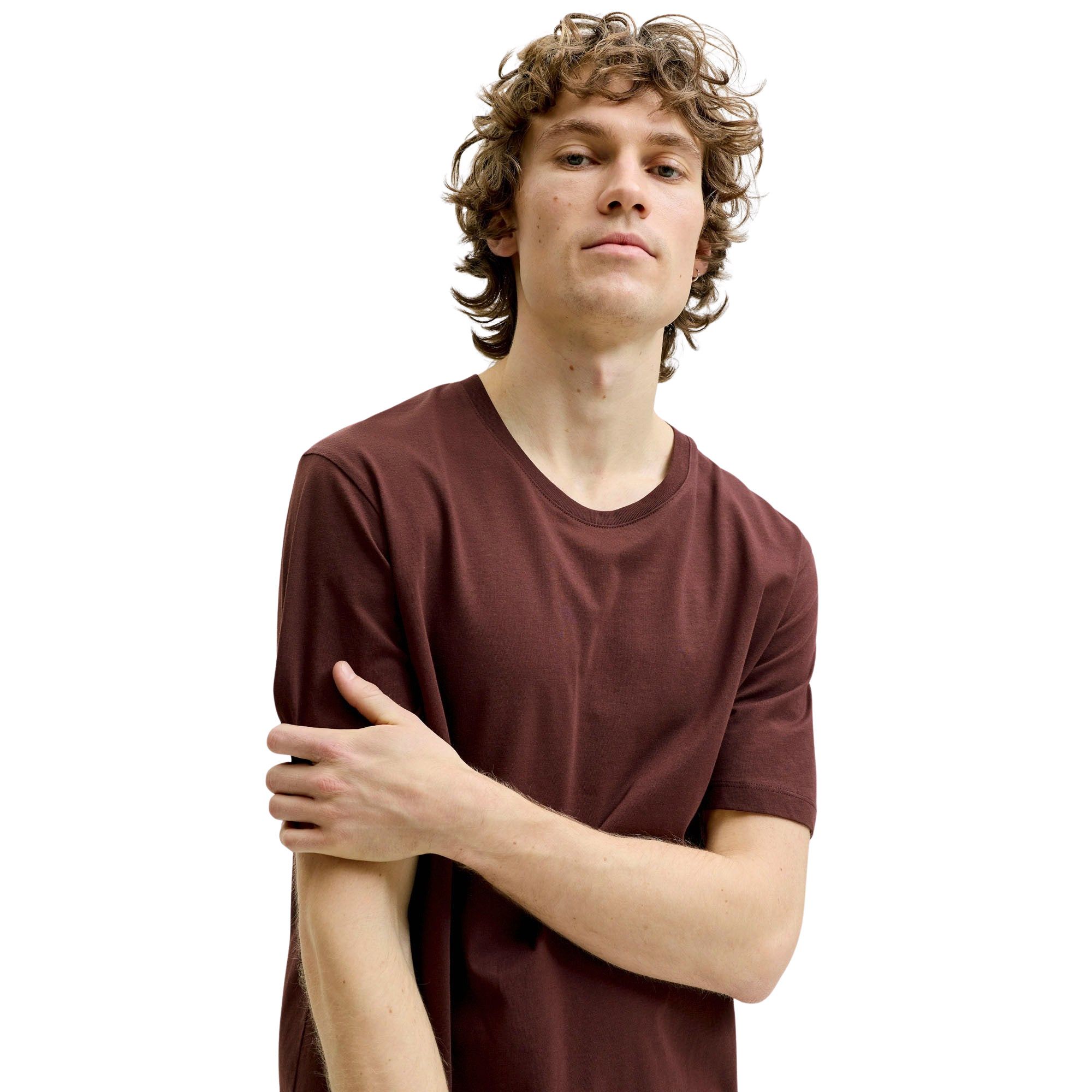 Jack & Jones Organic Basic SS Crew Shirt Men