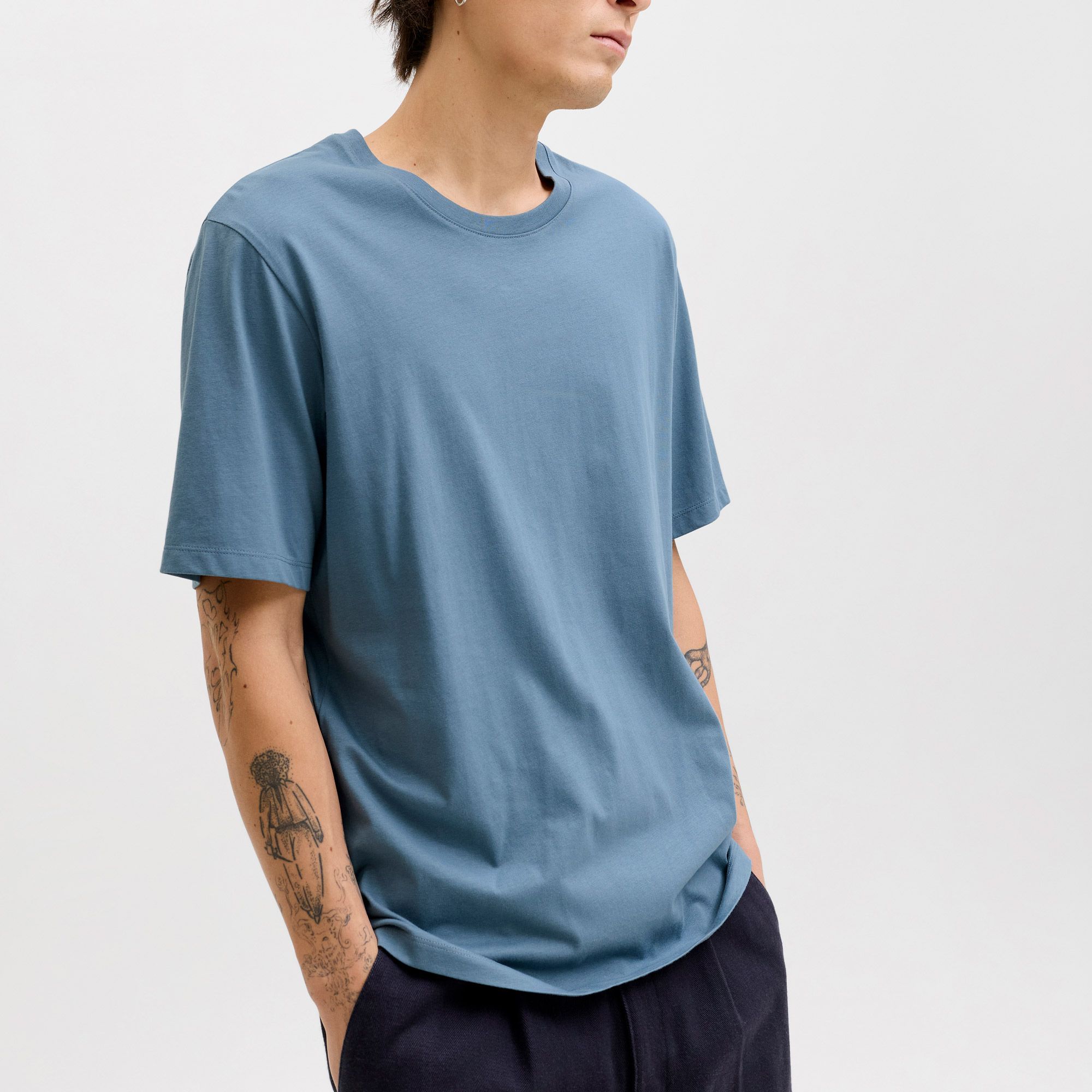 Jack & Jones Organic Basic SS Crew Shirt Heren