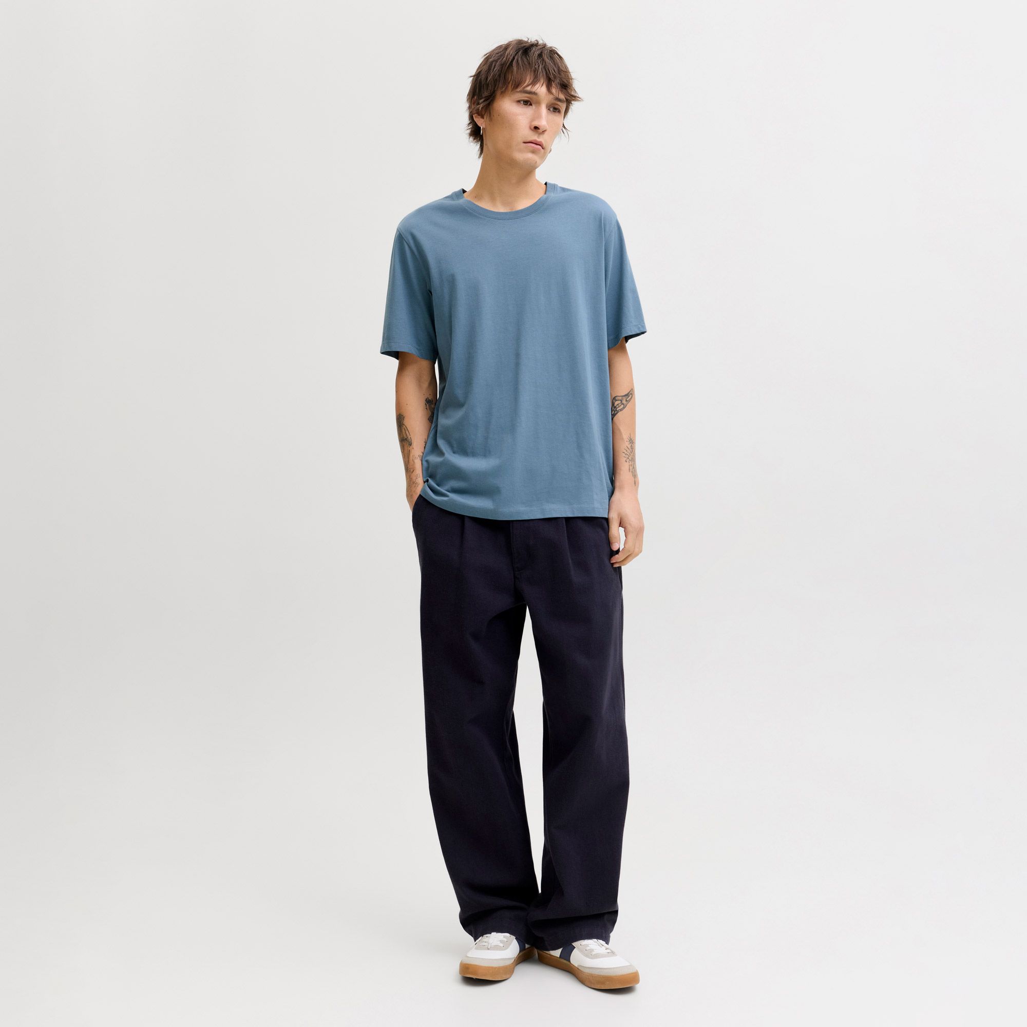 Jack & Jones Organic Basic SS Crew Shirt Heren