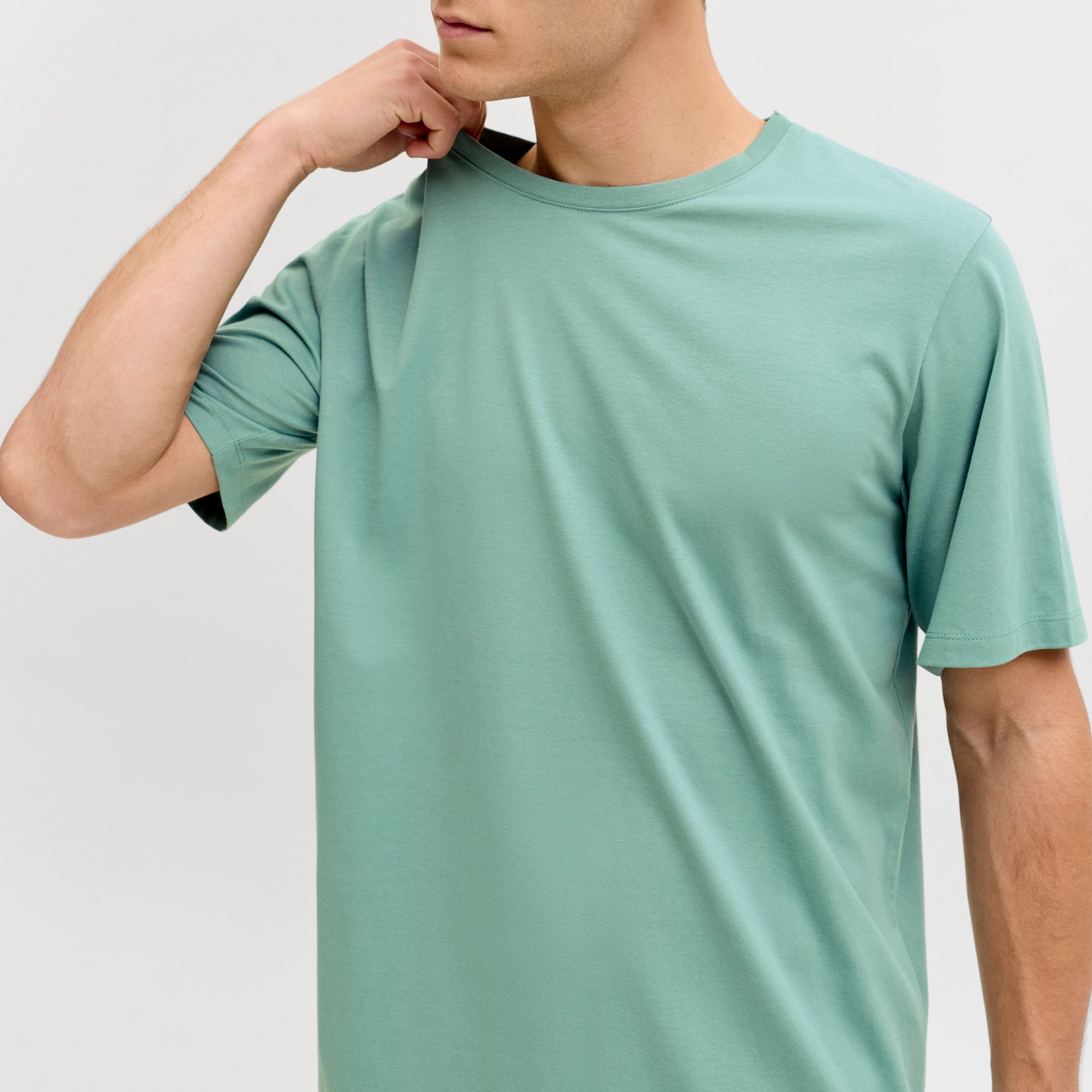 Jack & Jones Organic Basic SS Crew Shirt Heren