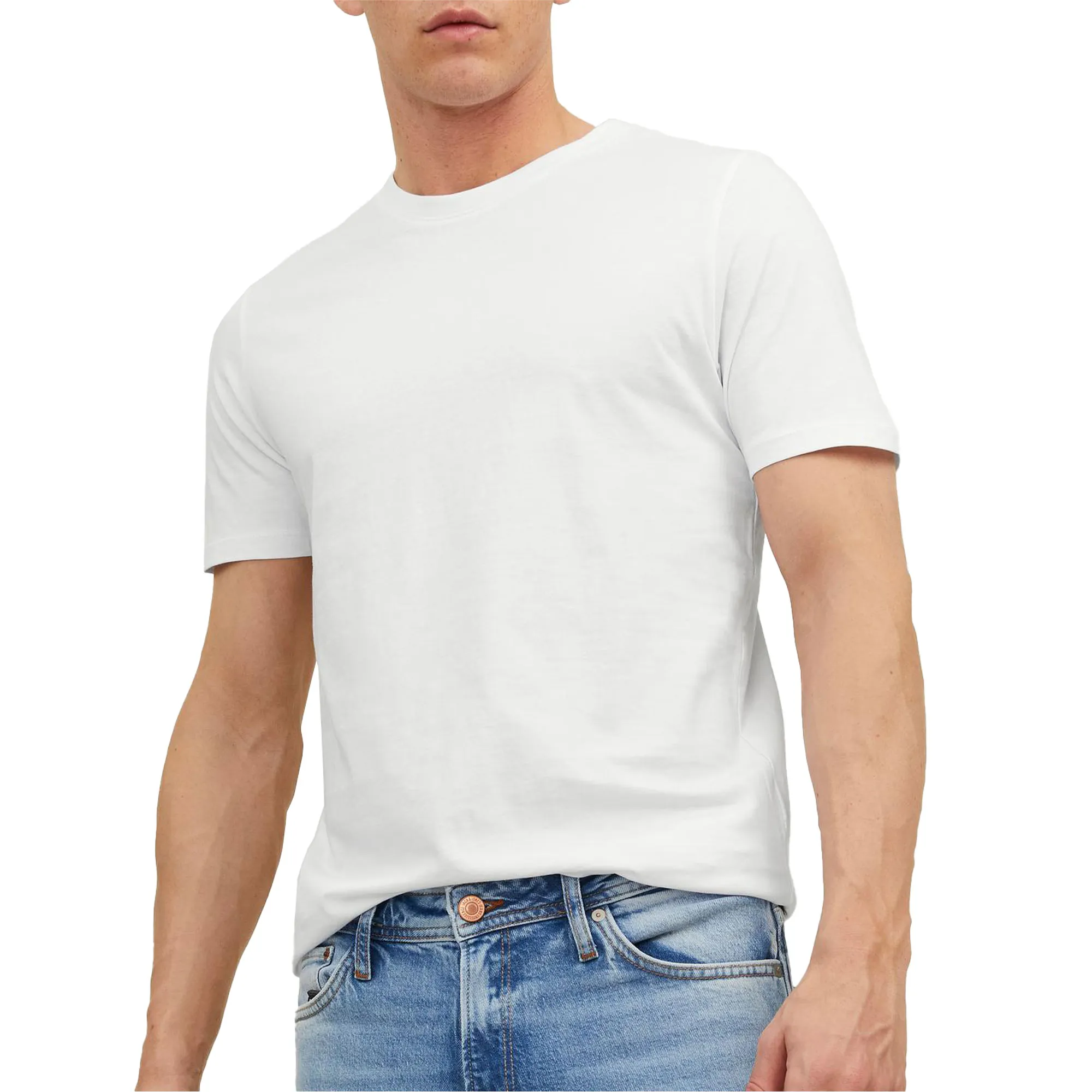 Jack & Jones Organic Basic SS Crew Shirt Heren