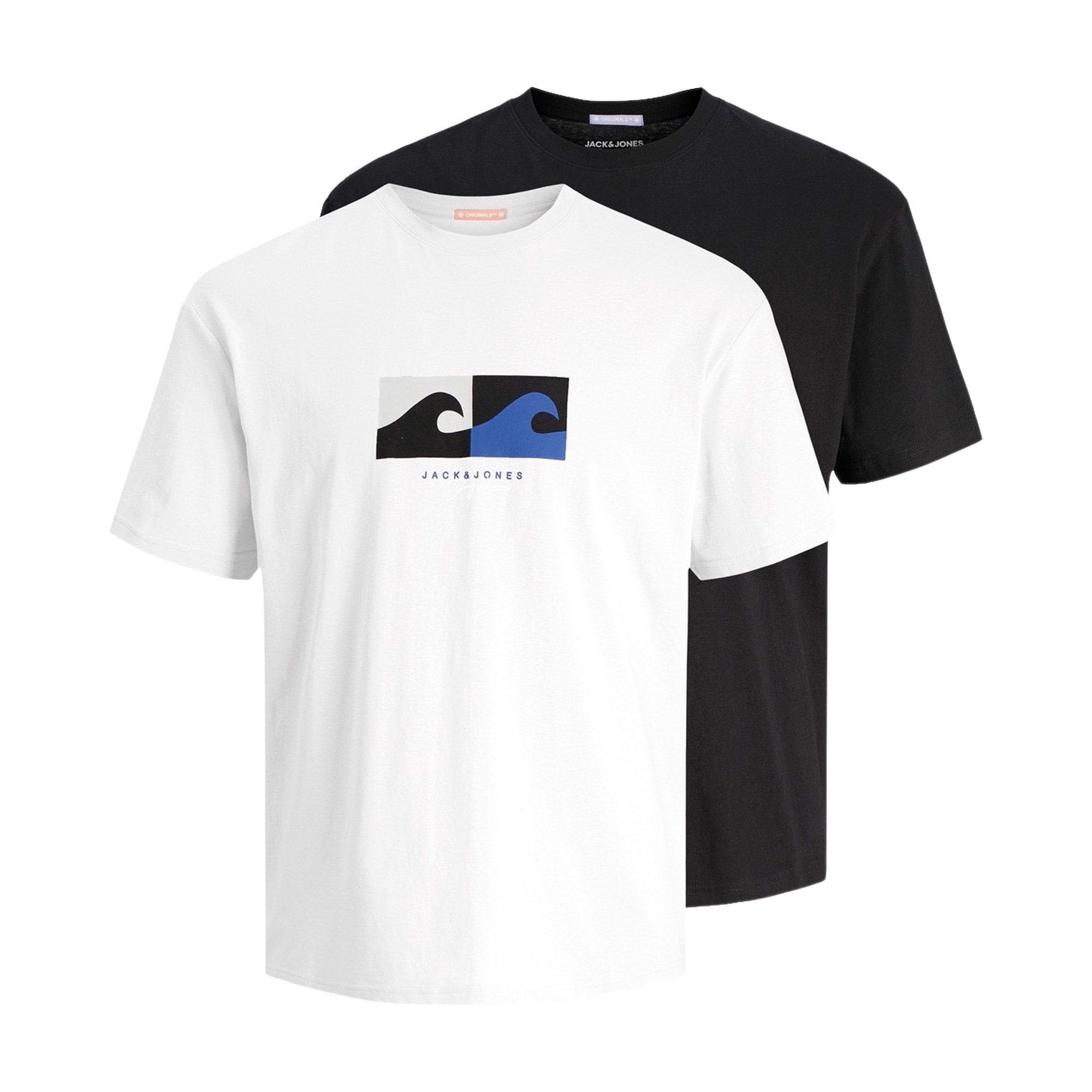 Jack & Jones Marbella Branding Shirts Heren (2-pack) (plussize)