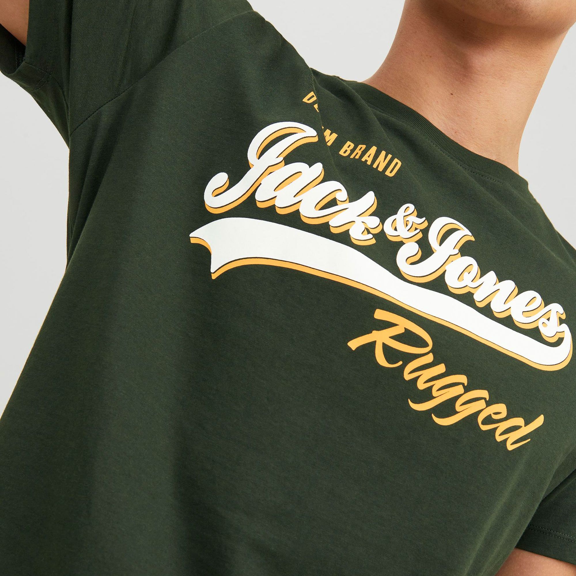 Jack & Jones Essentials Logo SS Crew Shirt Heren