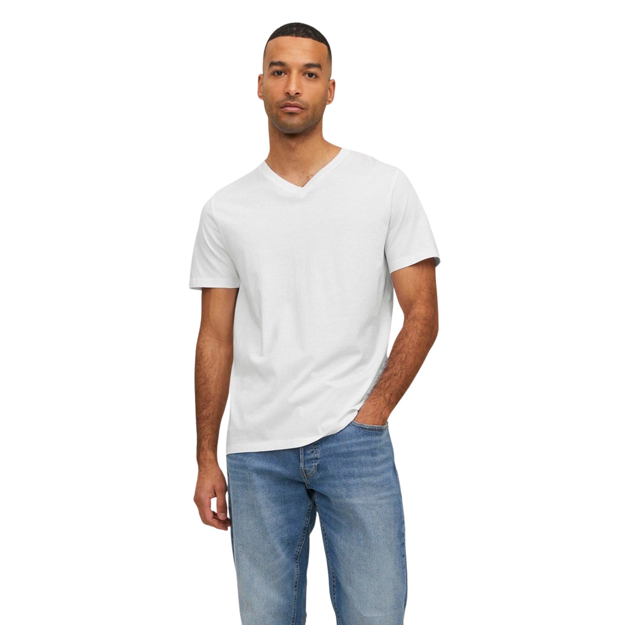 Jack & Jones Organic Basic SS V-neck Shirt Heren