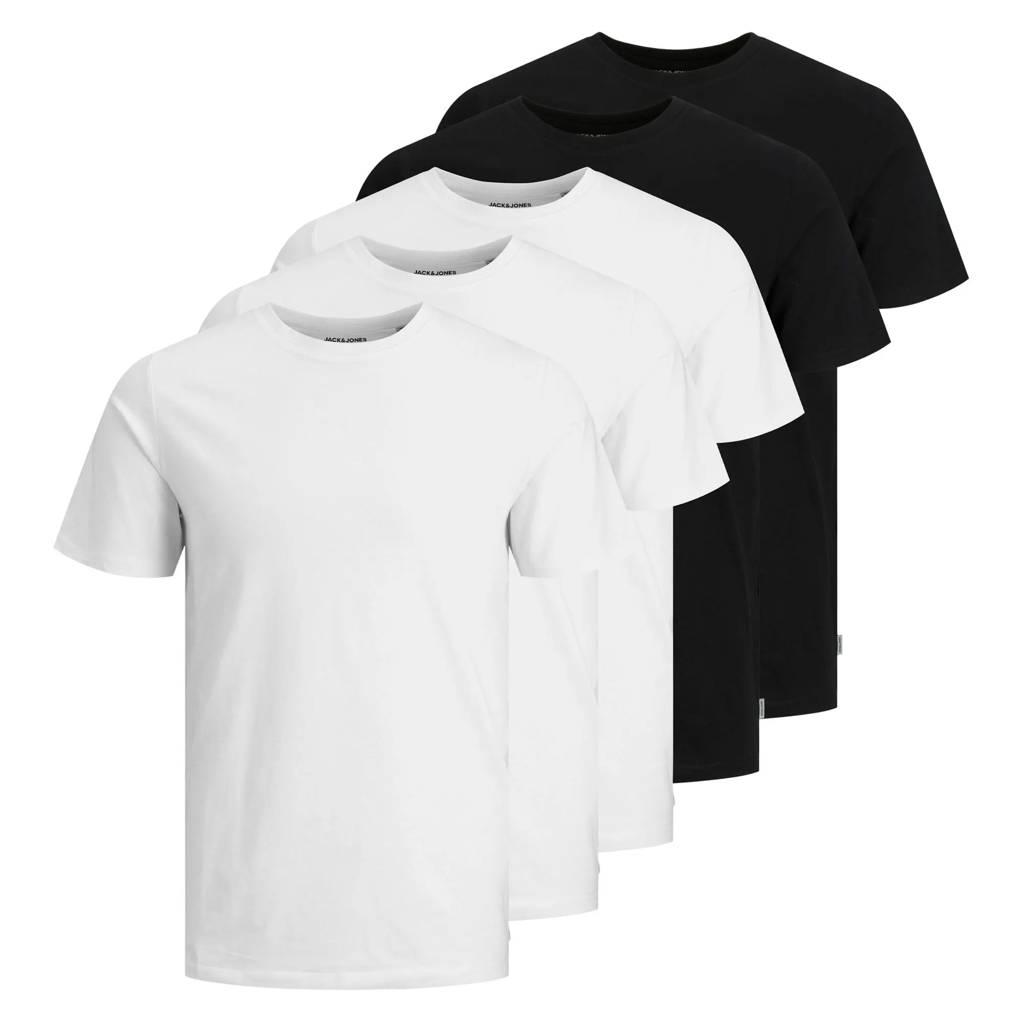 Jack &amp; Jones Basic Crew T-Shirts Heren (5-pack)