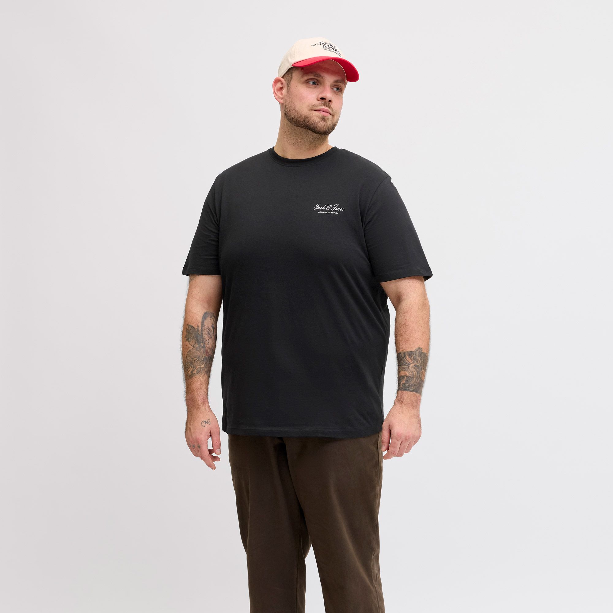 Jack & Jones Archive Graphic Crew Shirt Heren (plussize)