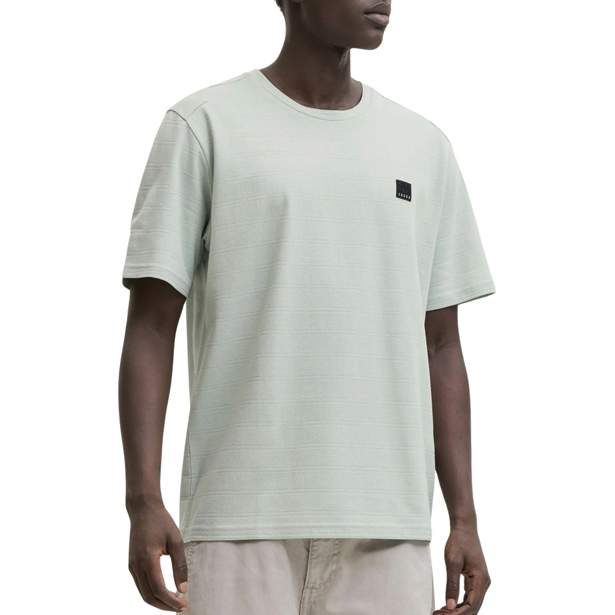 Jack & Jones Puffer Crew Neck SS Structured Shirt Heren